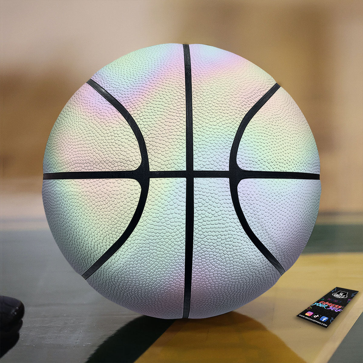 Acid Melt Pastel Print Basketball