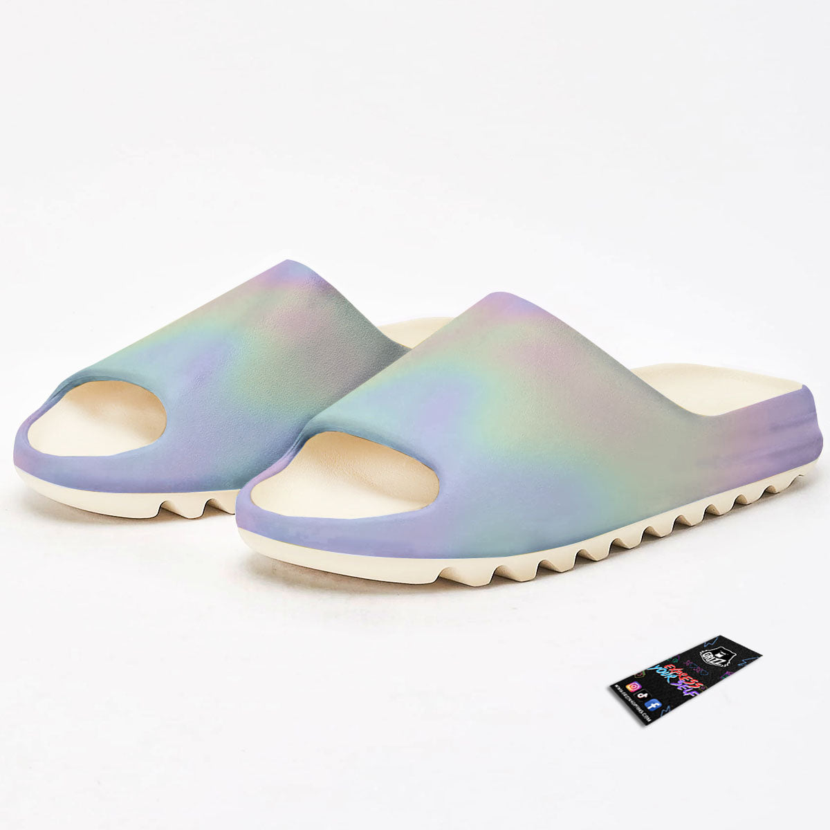 Acid Melt Pastel Print Sandals-grizzshop