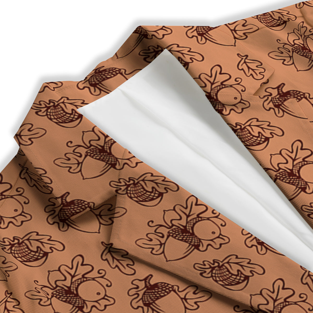 Acorn Drawing Print Pattern Women's Blazer-grizzshop