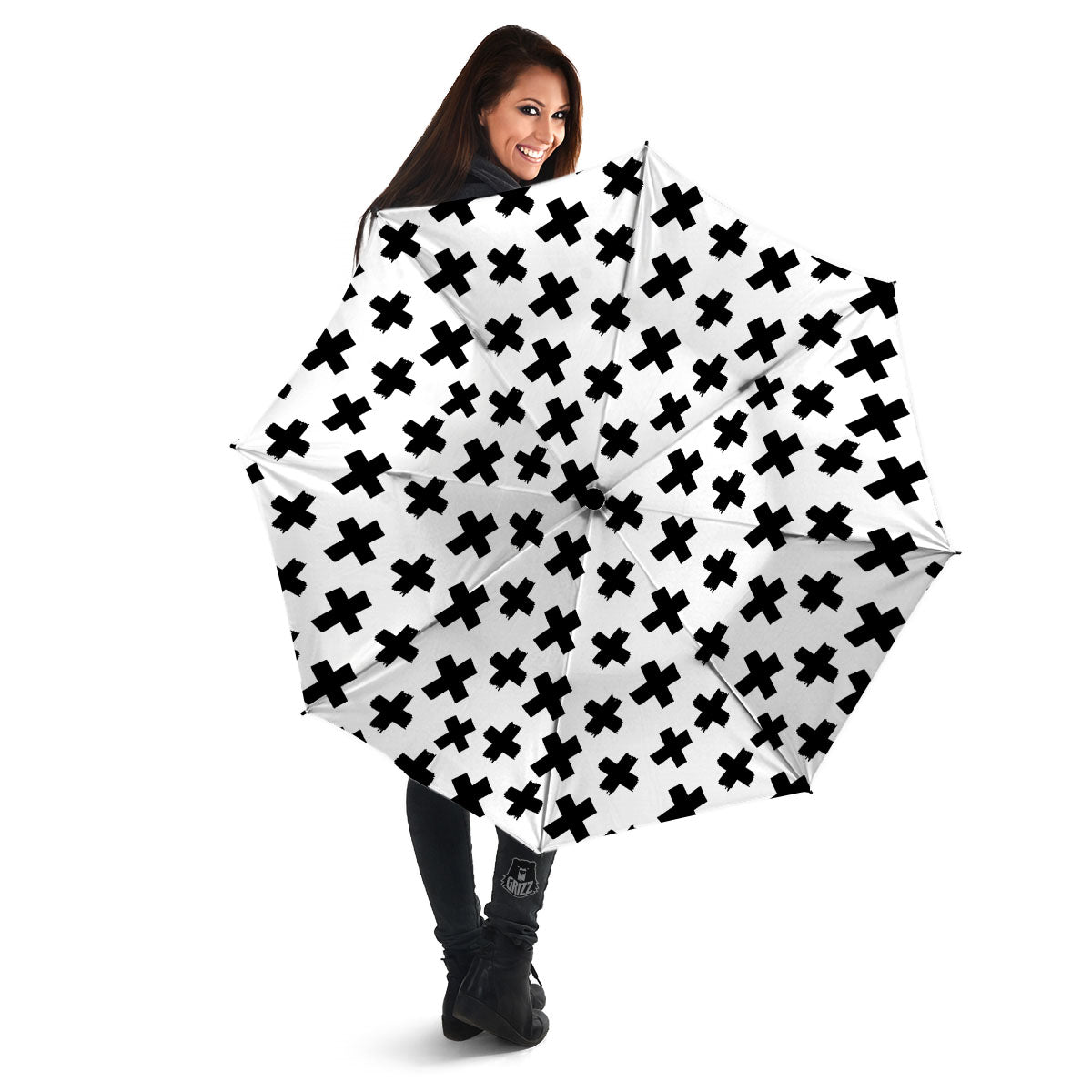 Add Sign Symbol Print Pattern Umbrella-grizzshop