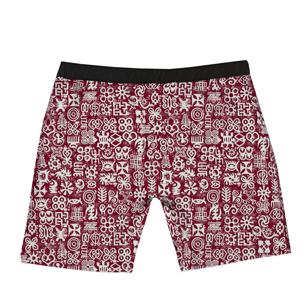 Adinkra African Tribe Red Symbols Boxer Briefs-grizzshop