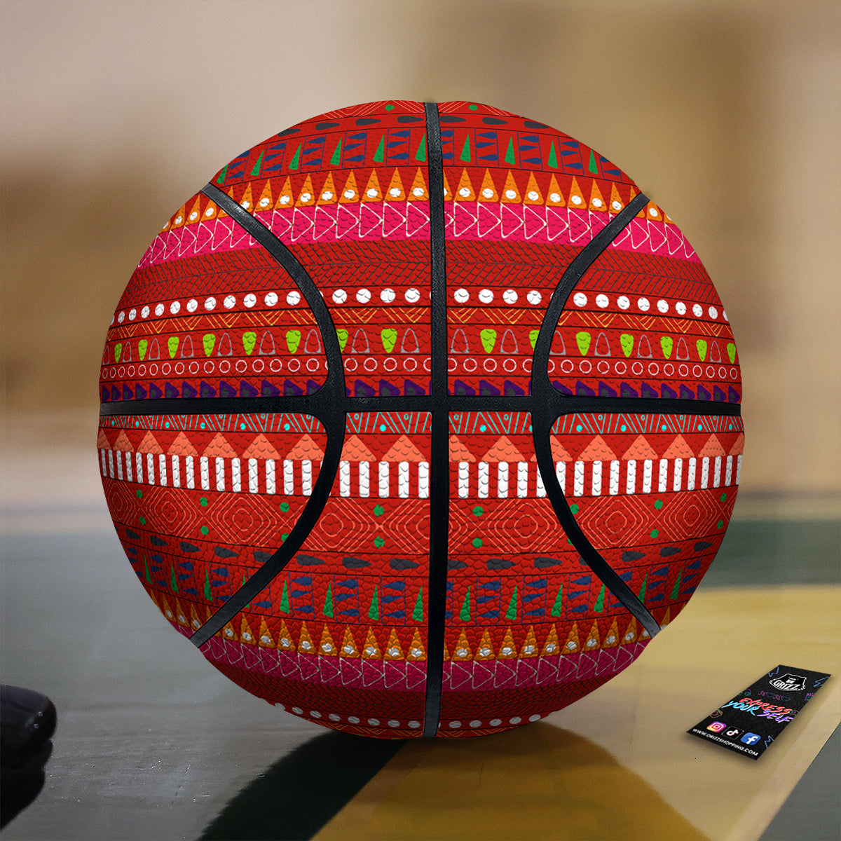 Adinkra Symbols West African Print Pattern Basketball