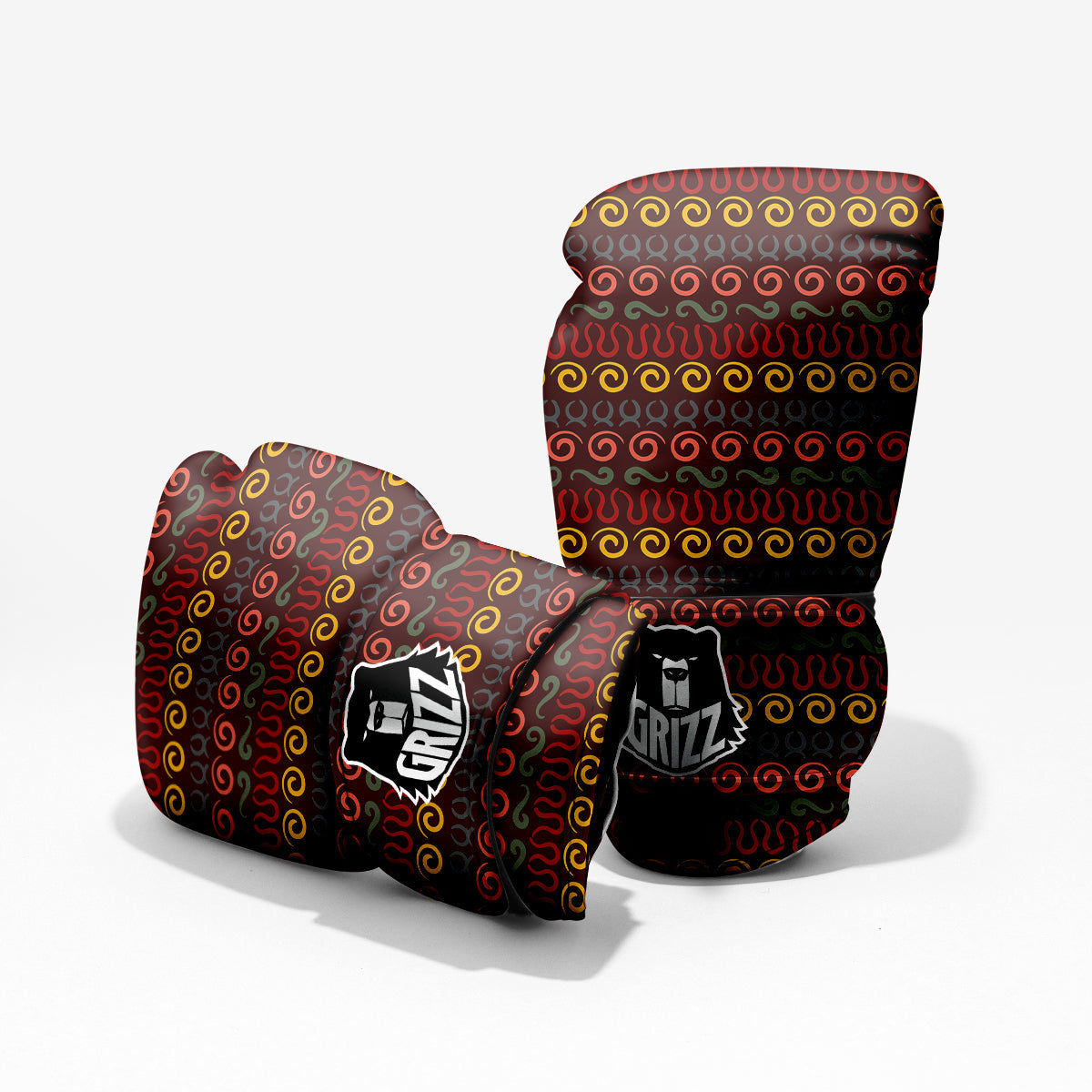 Adinkra Symbols West Print Pattern Pro Boxing Glove