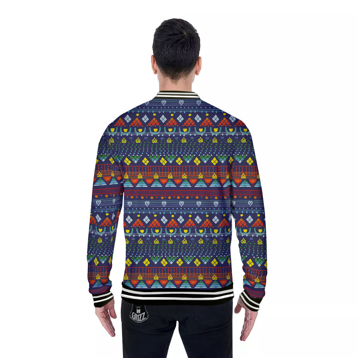 Adinkra Tribe African West Symbols Baseball Jacket-grizzshop