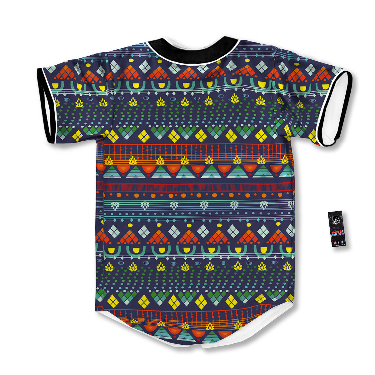 Adinkra Tribe African West Symbols Baseball Jersey-grizzshop