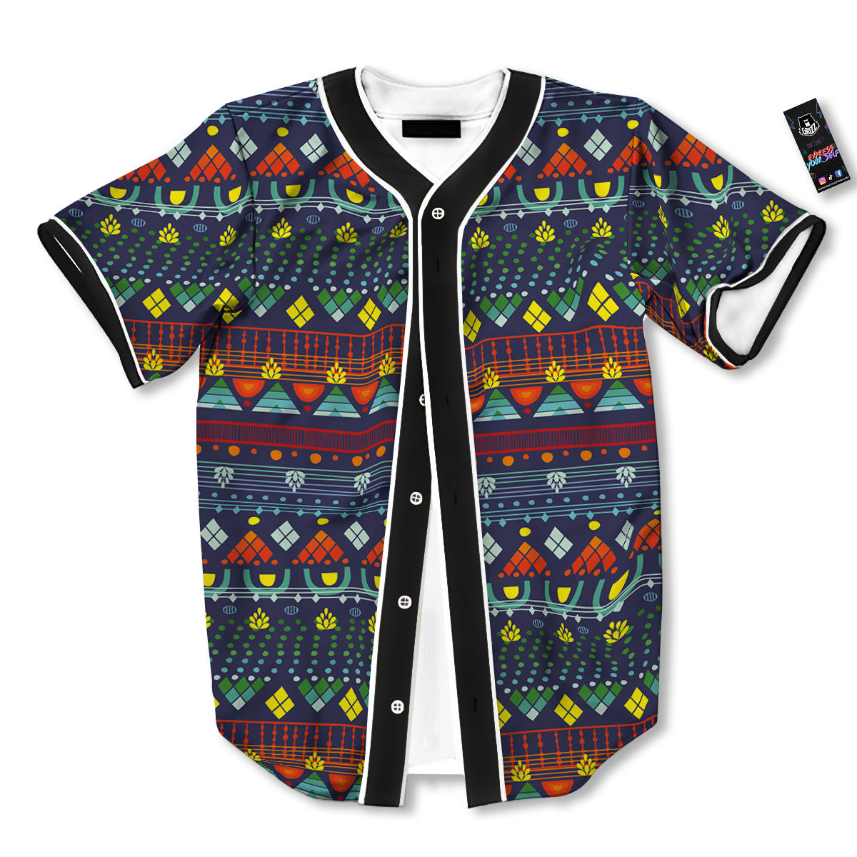 Adinkra Tribe African West Symbols Baseball Jersey-grizzshop