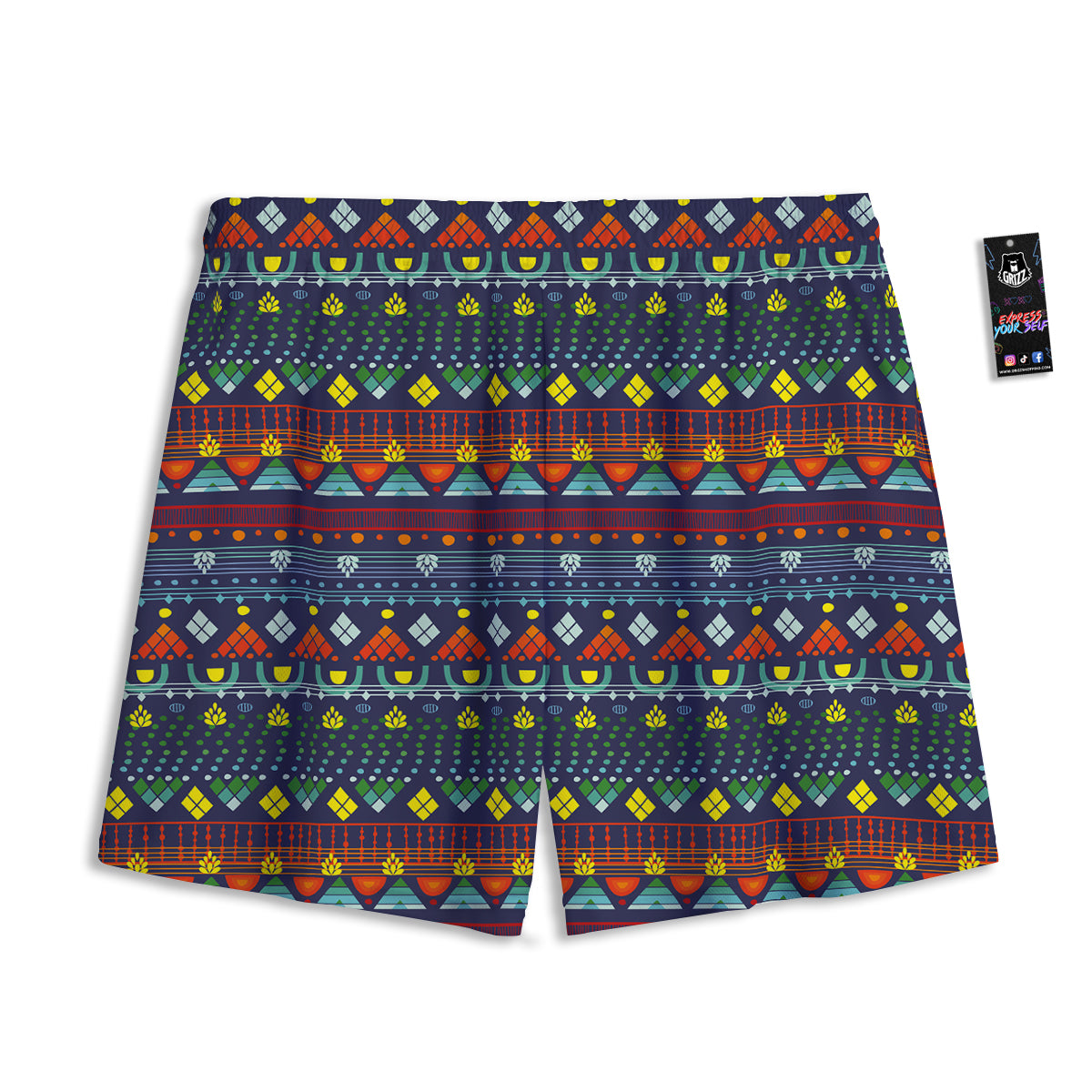 Adinkra Tribe African West Symbols Mesh Shorts
