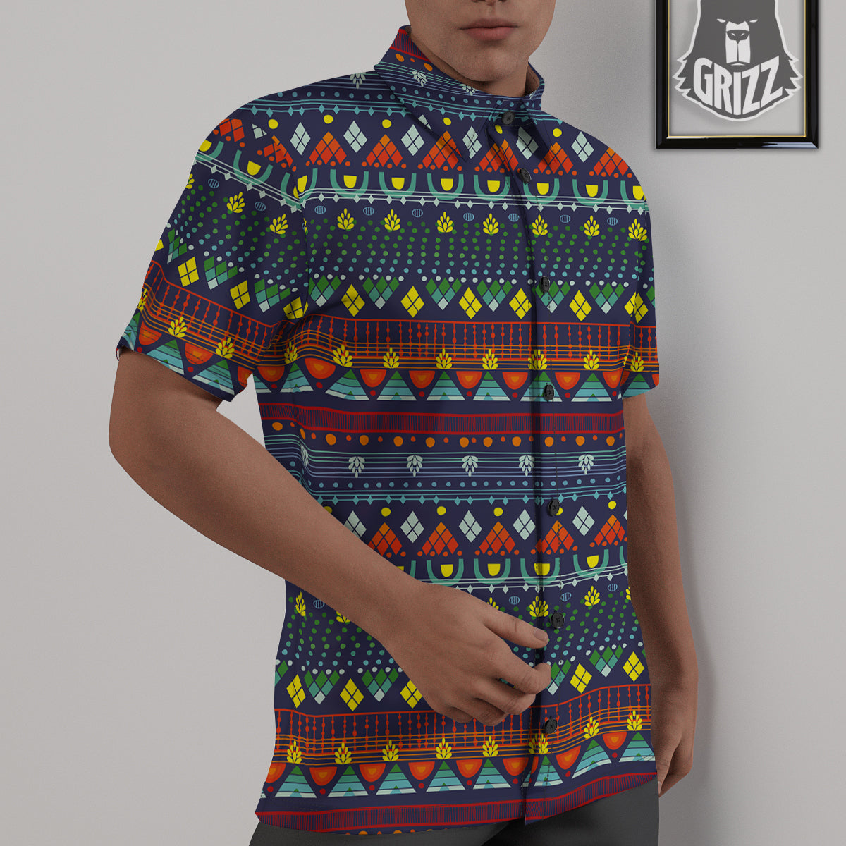 Adinkra Tribe African West Symbols Untucked Shirts-grizzshop