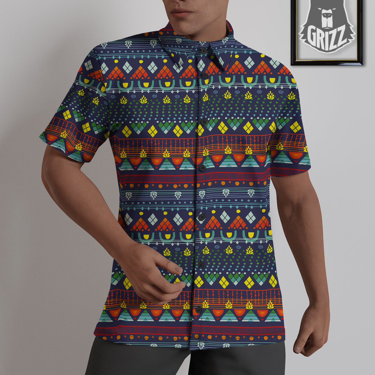Adinkra Tribe African West Symbols Untucked Shirts-grizzshop