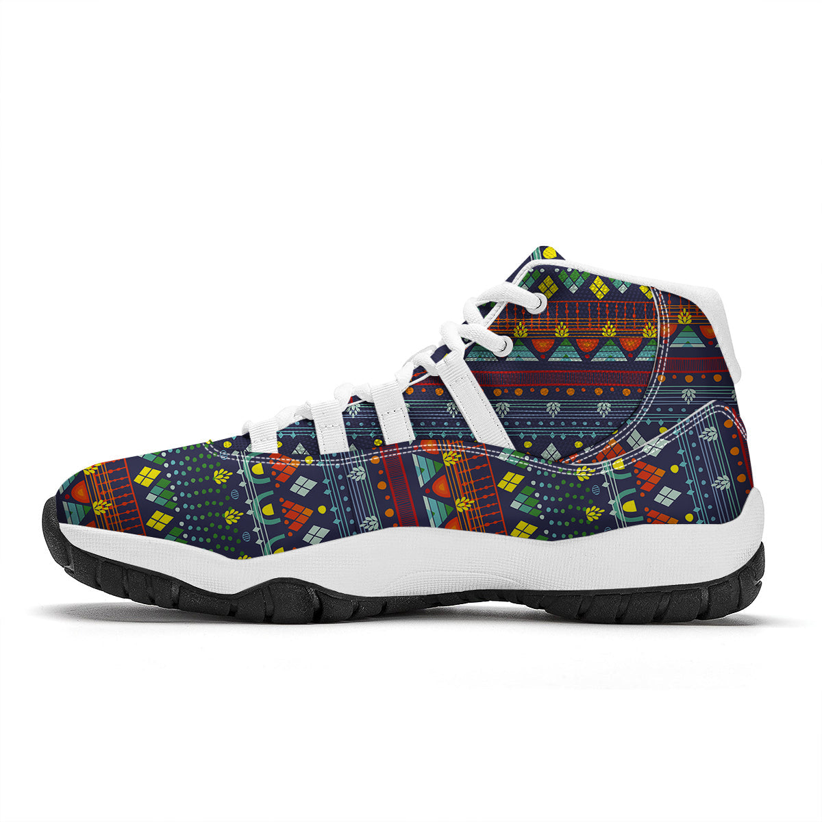 Adinkra Tribe African West Symbols White Bball Shoes-grizzshop