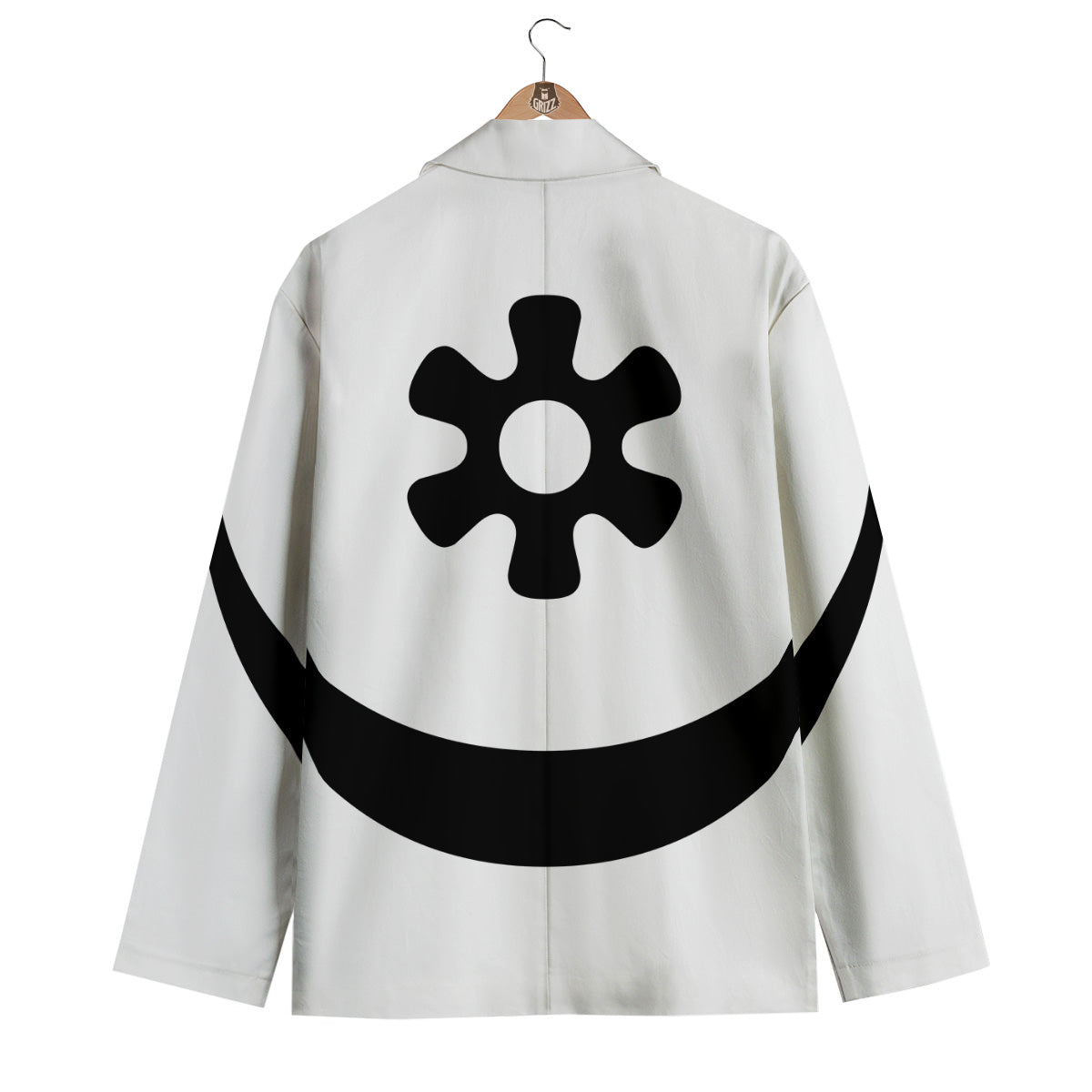 Adinkra Tribe Symbols White And Black Men's Blazer-grizzshop