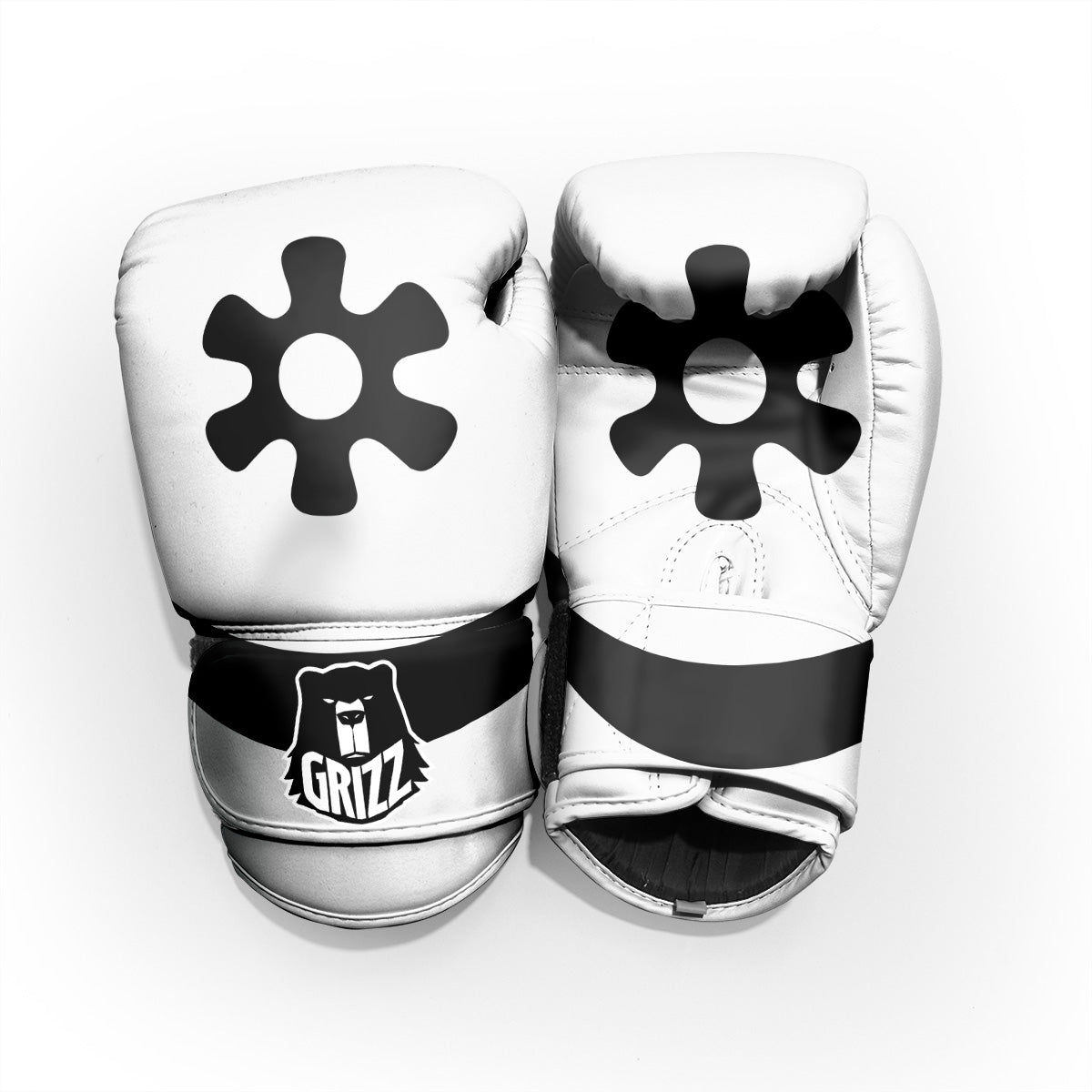 Adinkra Tribe Symbols White And Black Pro Boxing Glove