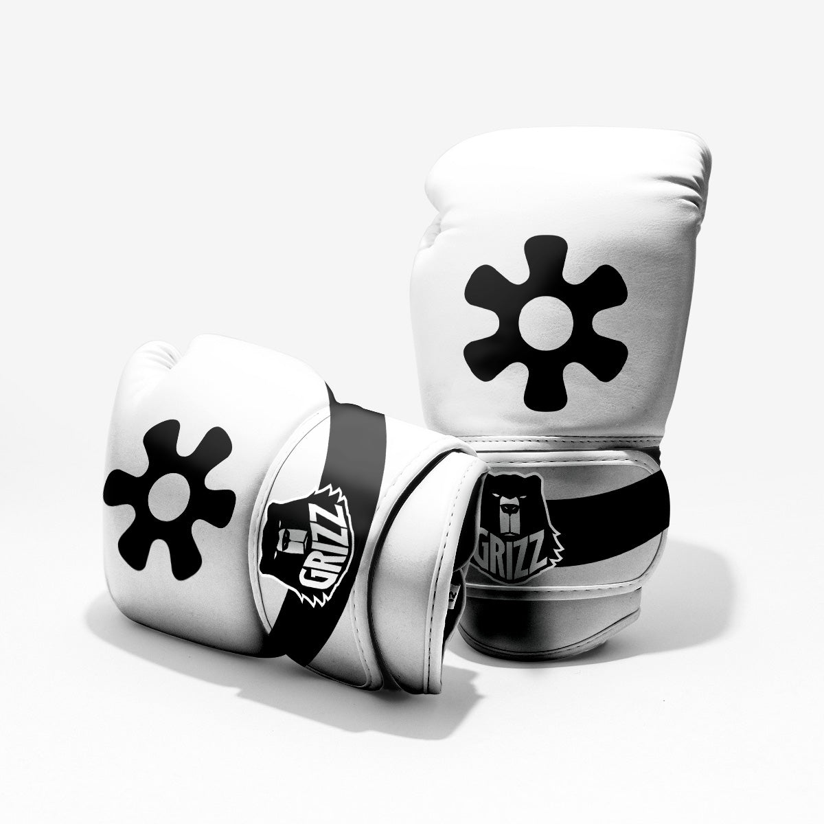 Adinkra Tribe Symbols White And Black Pro Boxing Glove