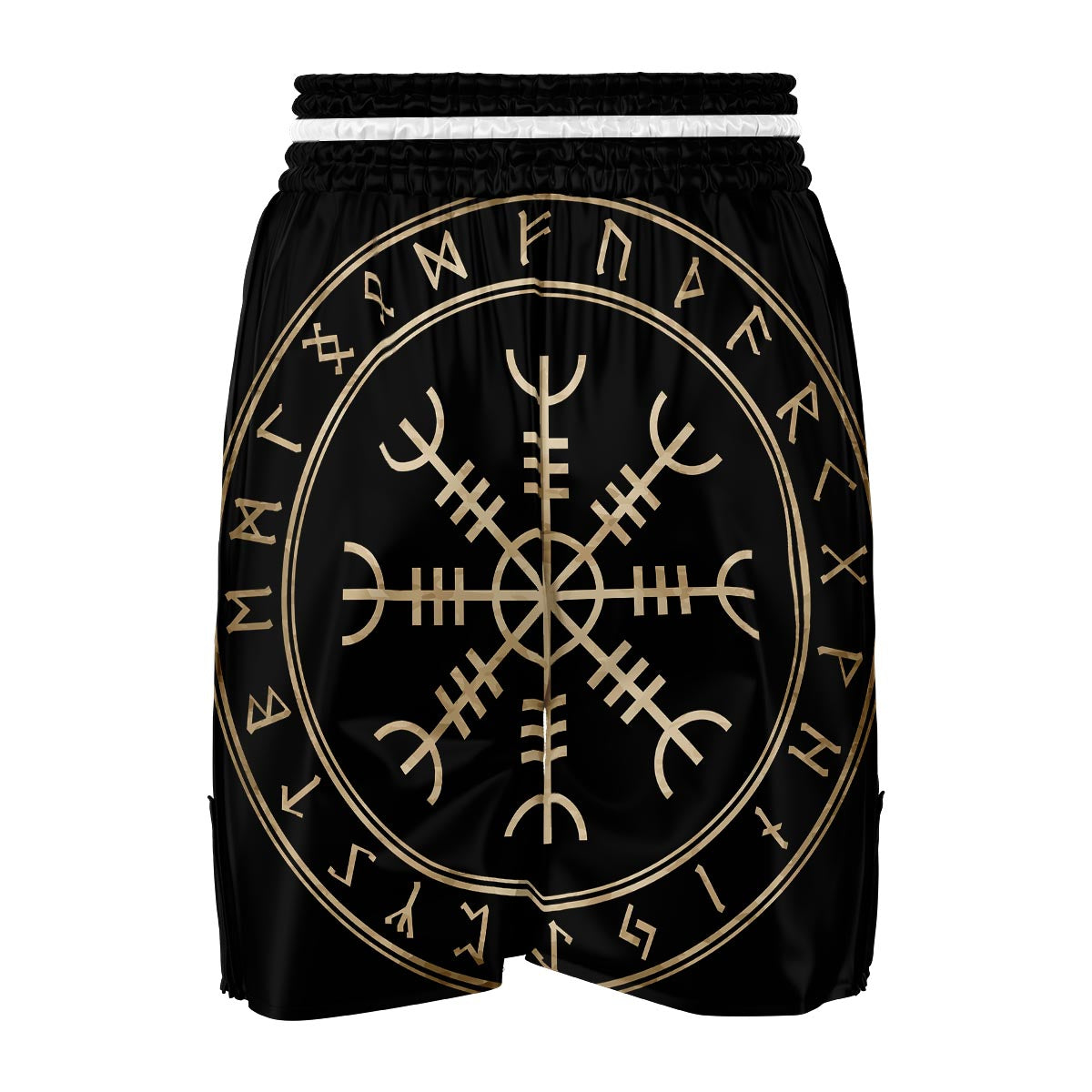 Aegishjalmur Viking Symbol Norse Boxing Shorts-grizzshop