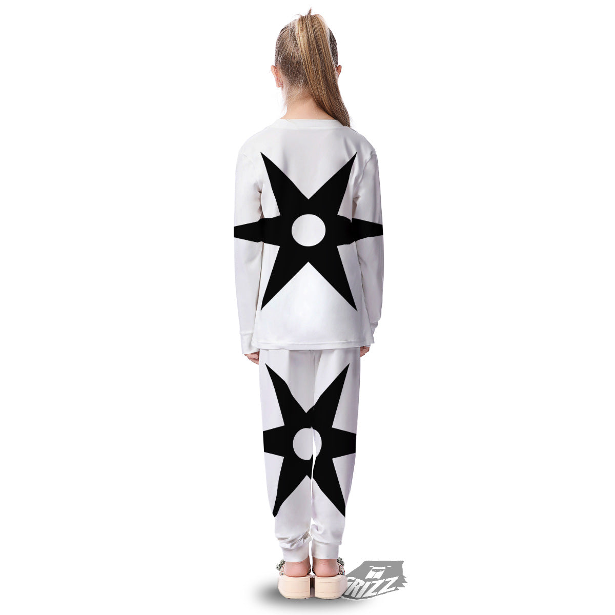 African Adinkra Symbols White And Black Kid's Pajamas-grizzshop