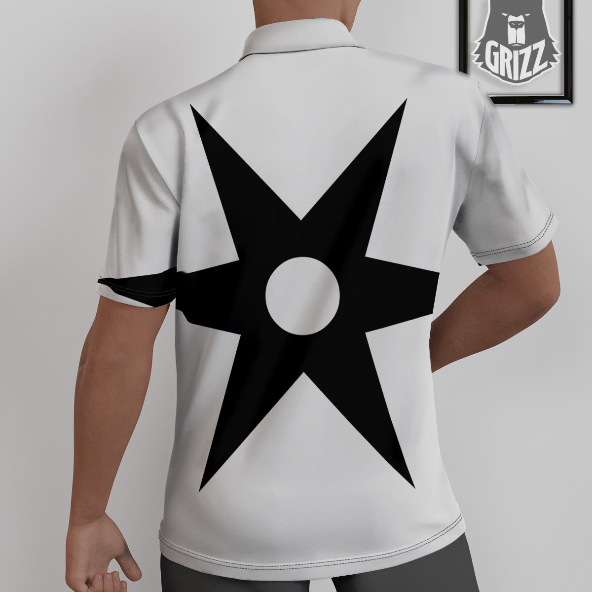 African Adinkra Symbols White And Black Untucked Shirts-grizzshop