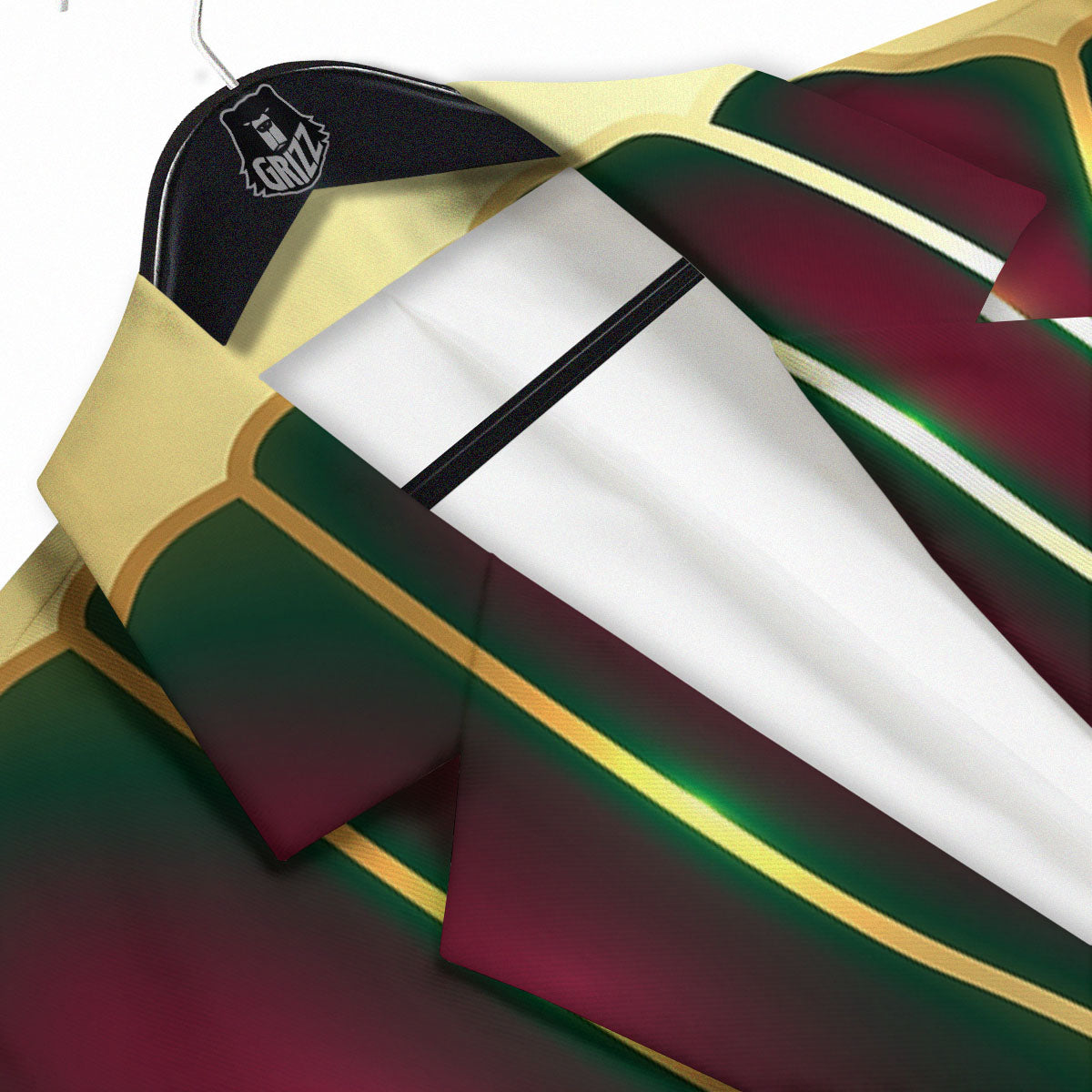 African Afro Gold And Black Print Men's Sport Coat-grizzshop