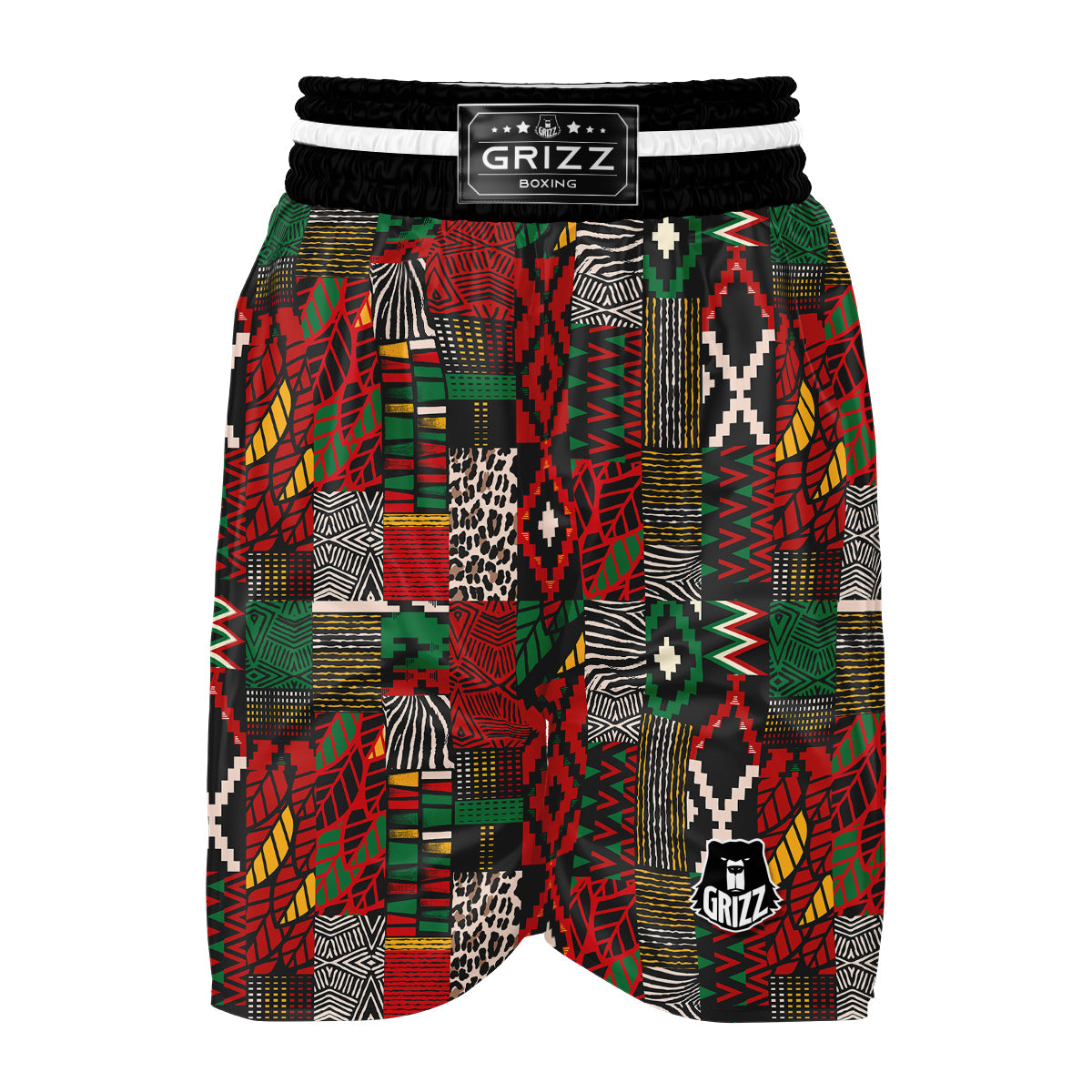 African Boxing Shorts-grizzshop