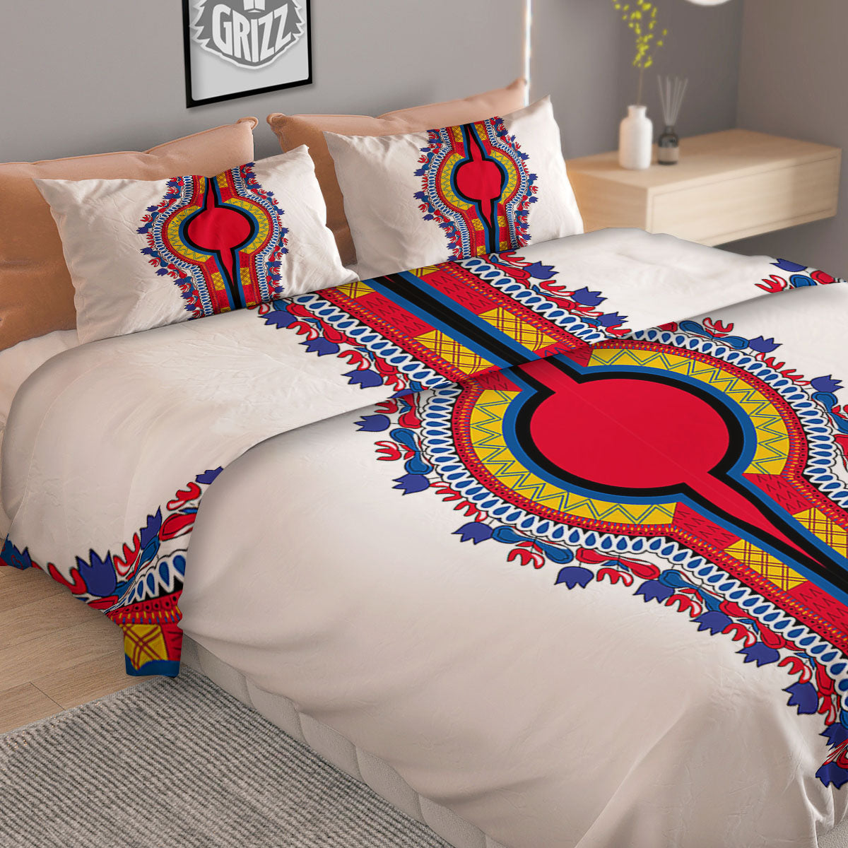 All Seeing Eye Sun Print Duvet Cover Bedding Set