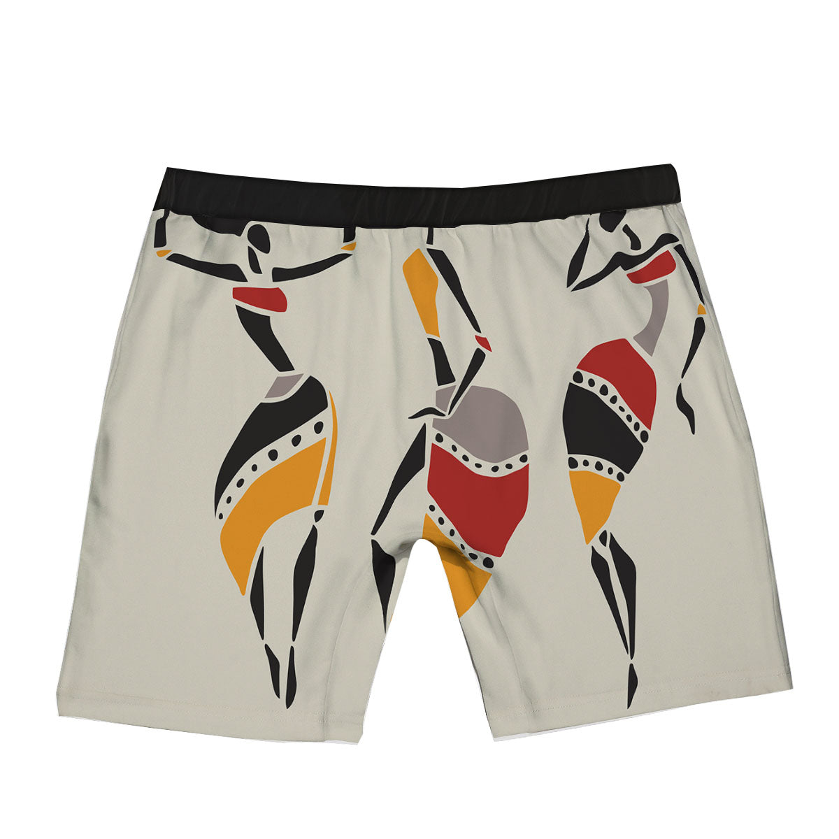 African Ethnic Girl Print Boxer Briefs-grizzshop