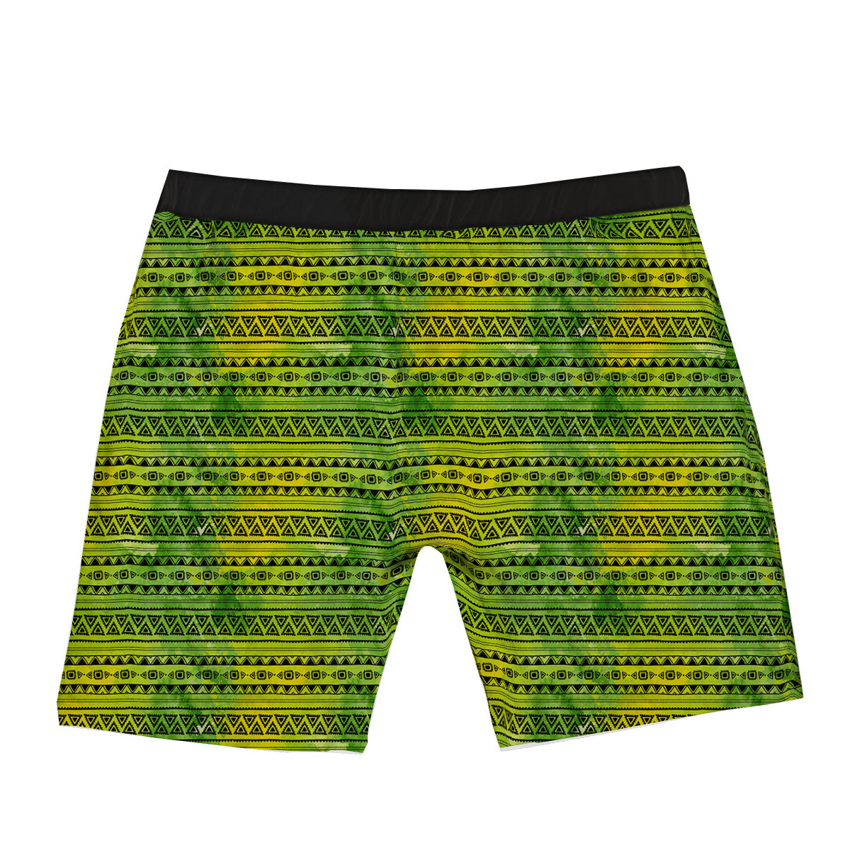 African Ethnic Green Print Boxer Briefs-grizzshop