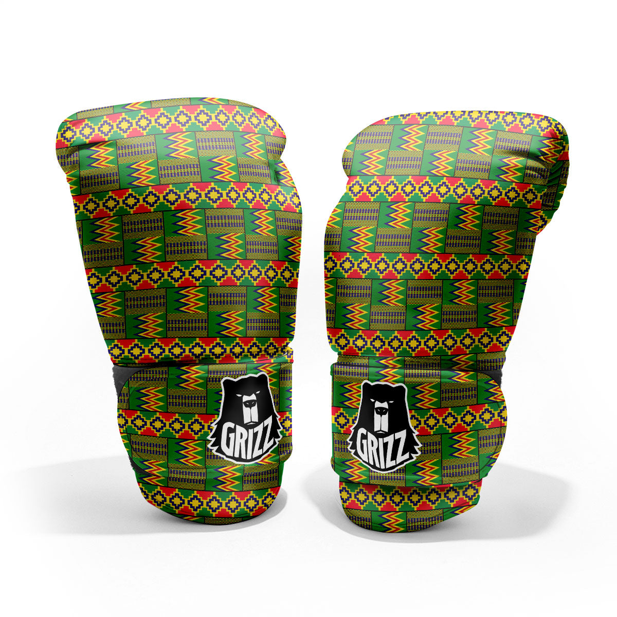 African Kente Print Pattern Pro Boxing Glove