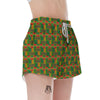 African Kente Print Pattern Women's Shorts-grizzshop