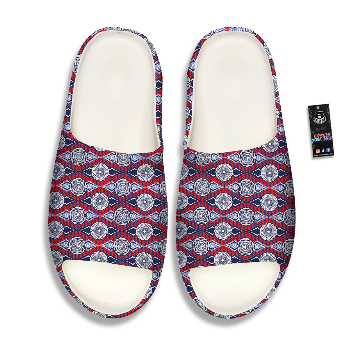 African Kitenge Print Sandals-grizzshop
