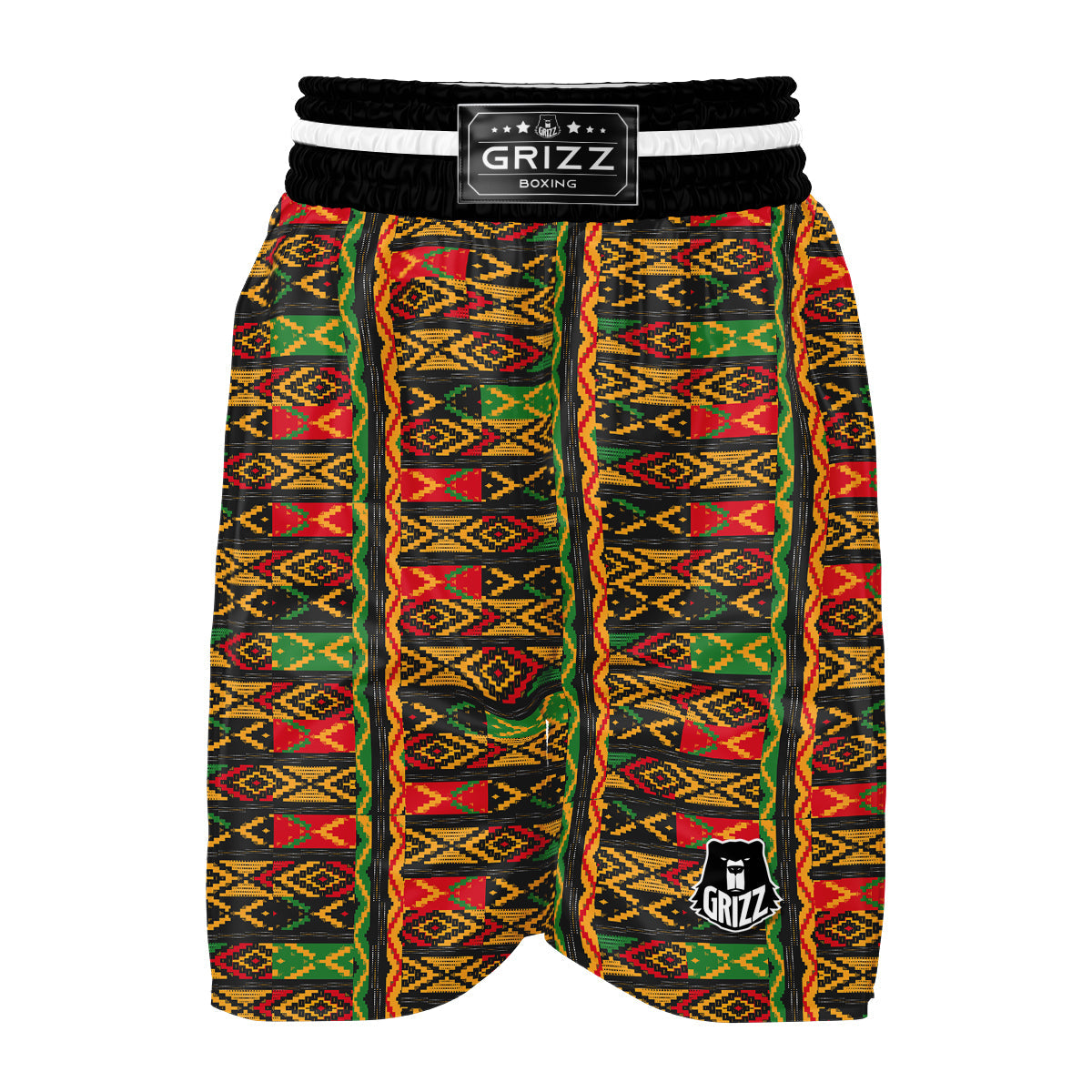 African Pattern Boxing Shorts-grizzshop