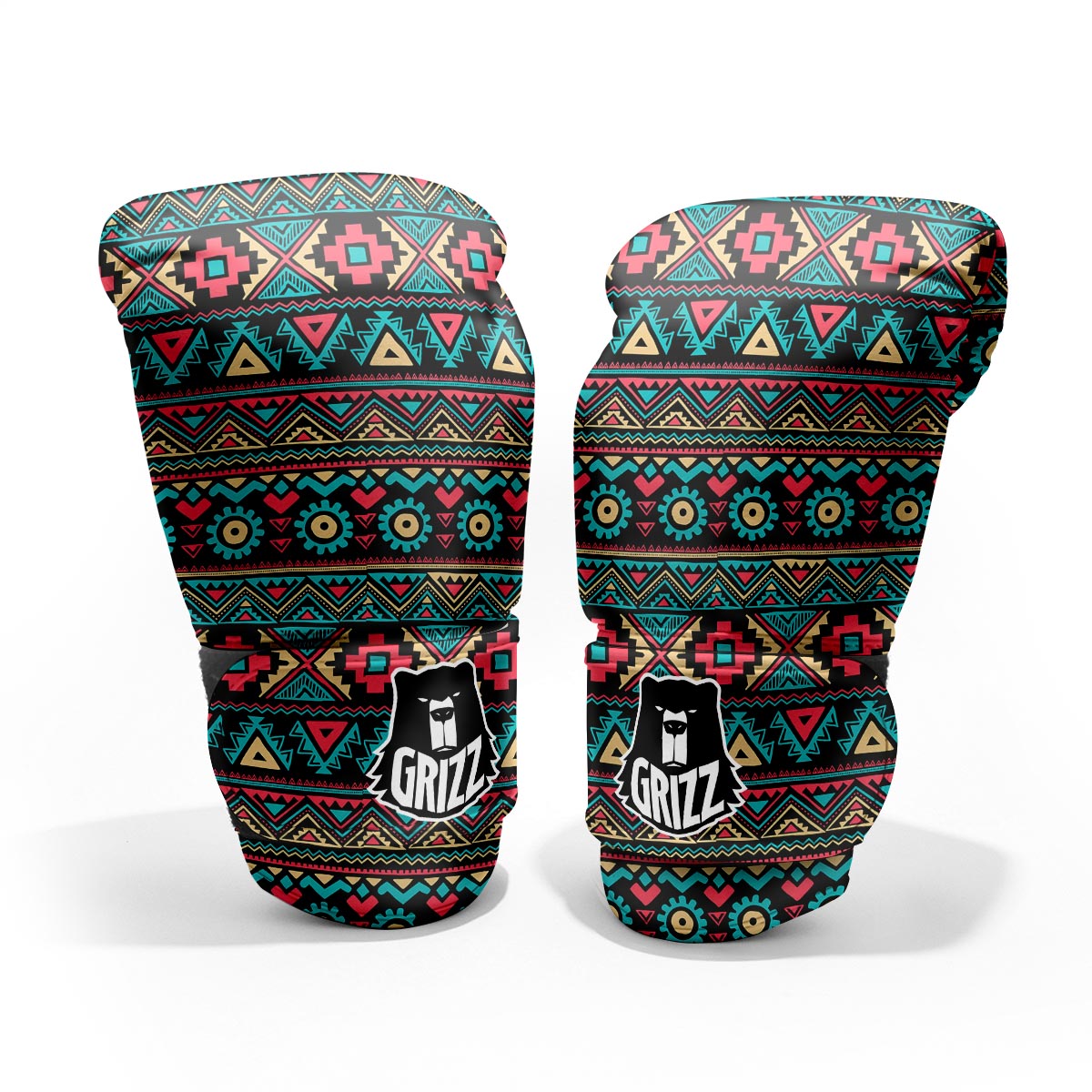 African Tribal Ethnic Print Pattern Pro Boxing Glove