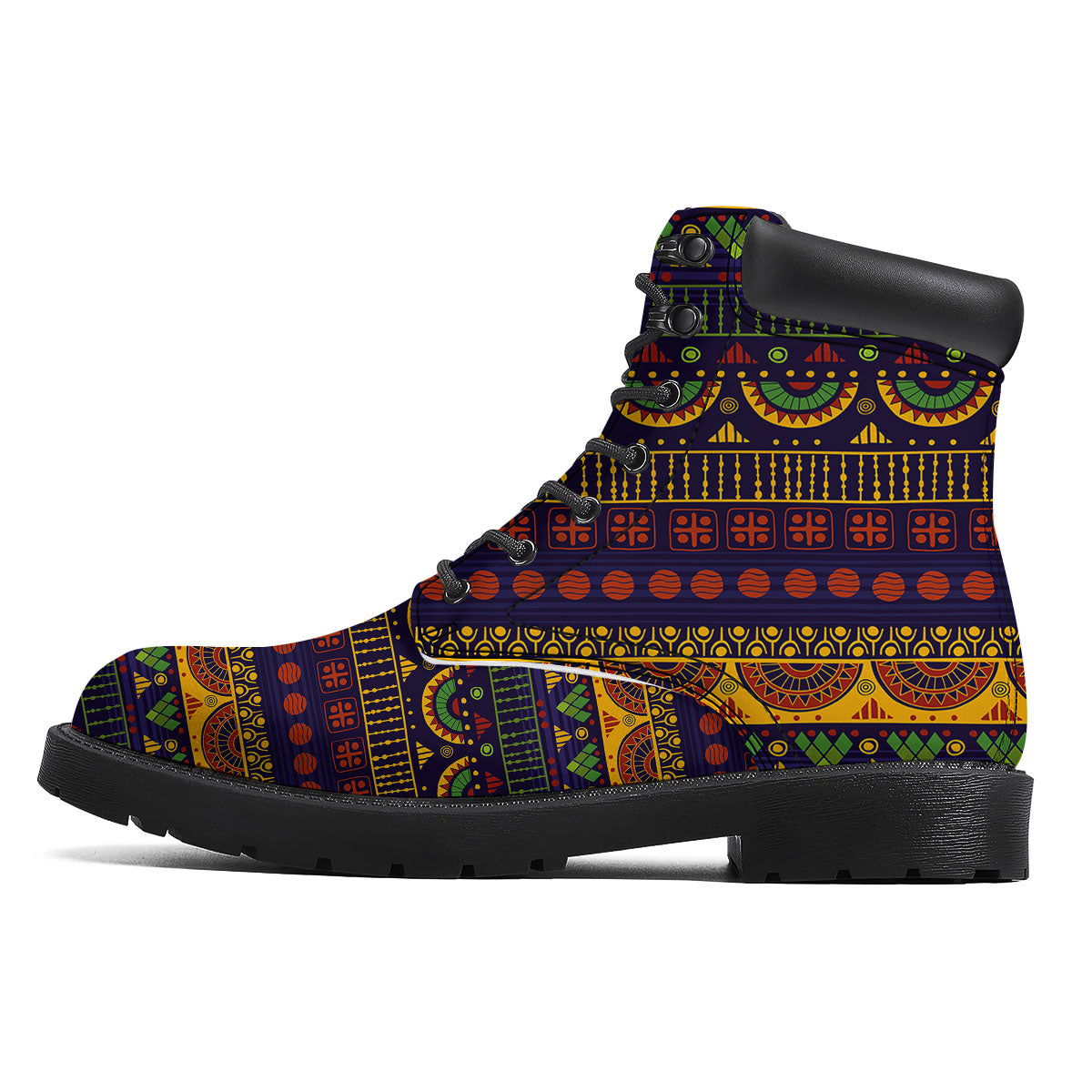 African Tribal Native Print Pattern Boots-grizzshop