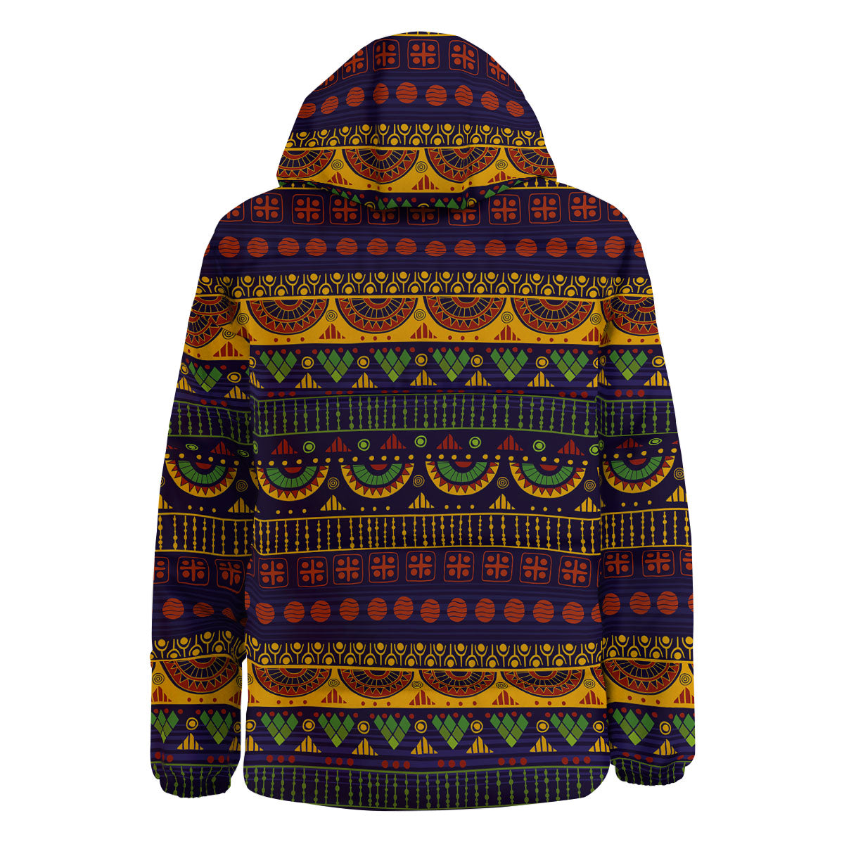 African Tribal Native Print Pattern Down Jacket-grizzshop