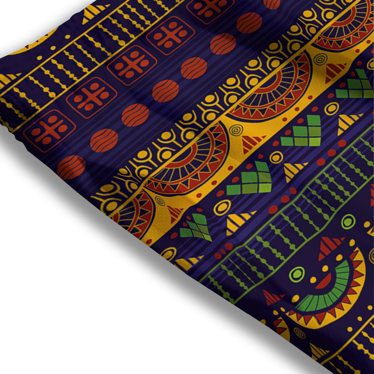 African Tribal Native Print Pattern Mesh Shorts