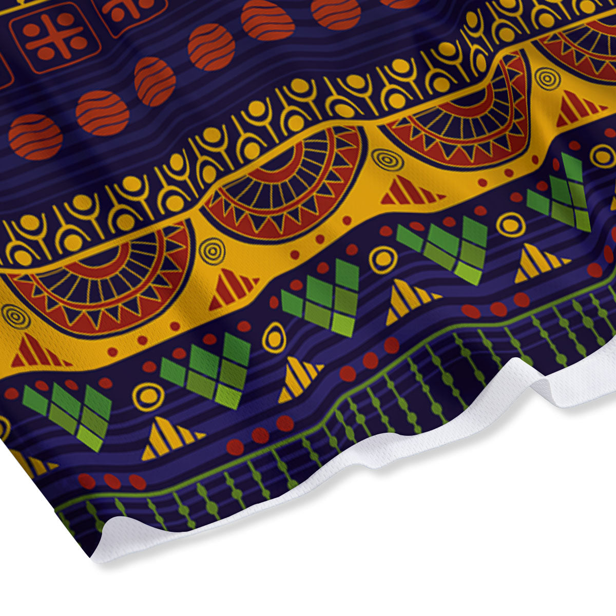 African Tribal Native Print Pattern Mesh Shorts