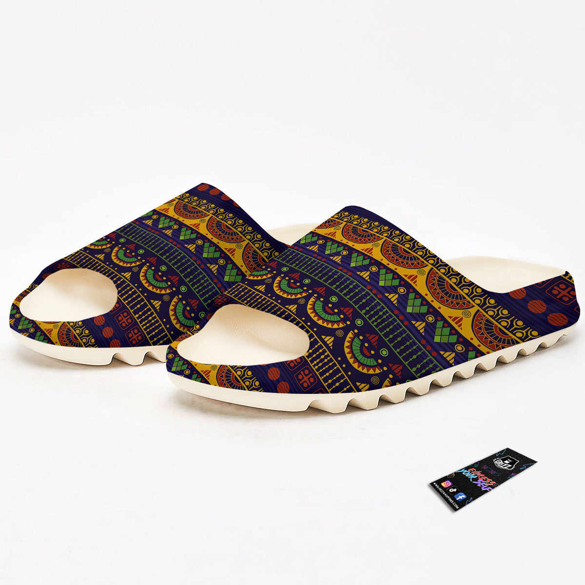 African Tribal Native Print Pattern Sandals-grizzshop