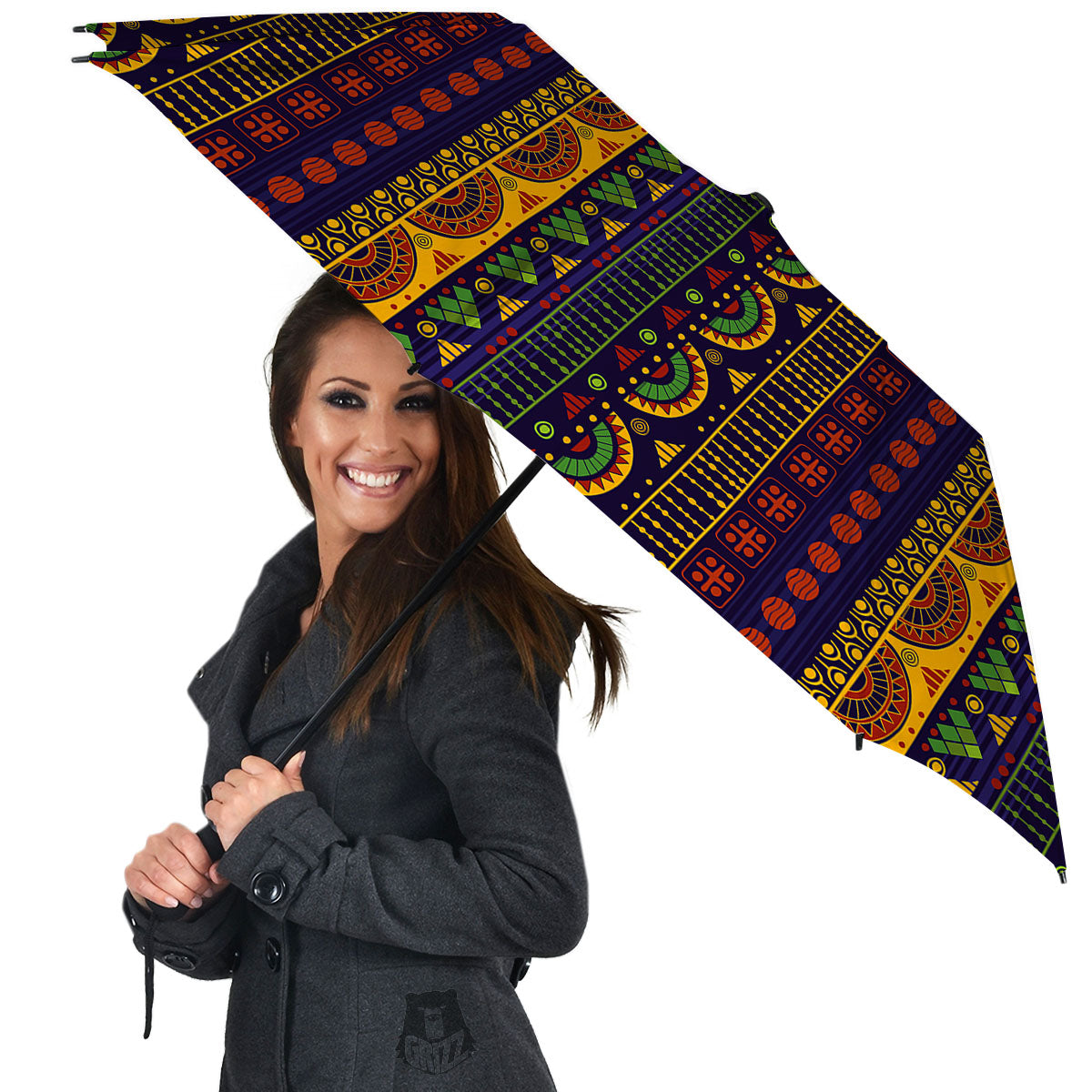African Tribal Native Print Pattern Umbrella-grizzshop