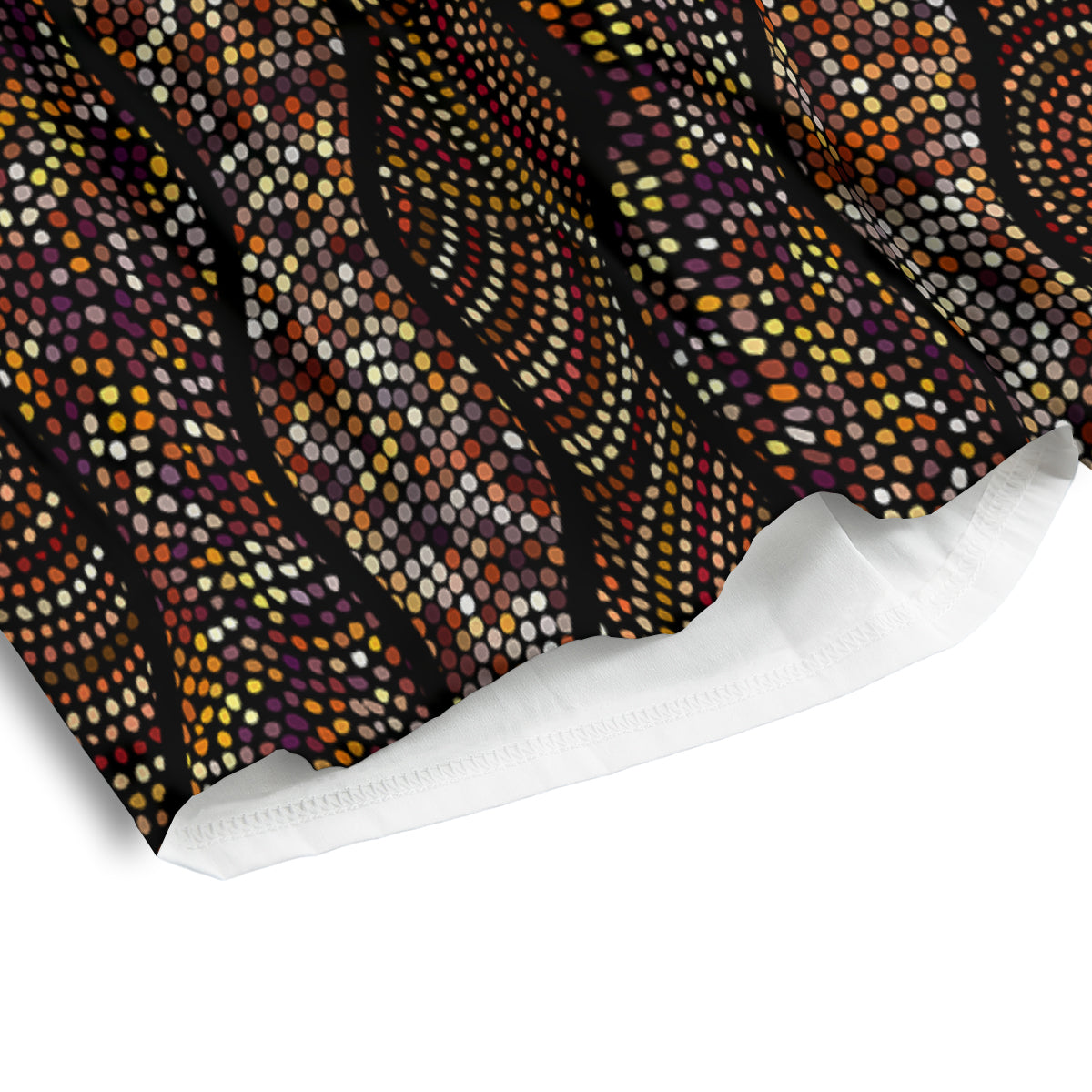 Afro African Dot Print Pattern Men's Athletic Shorts
