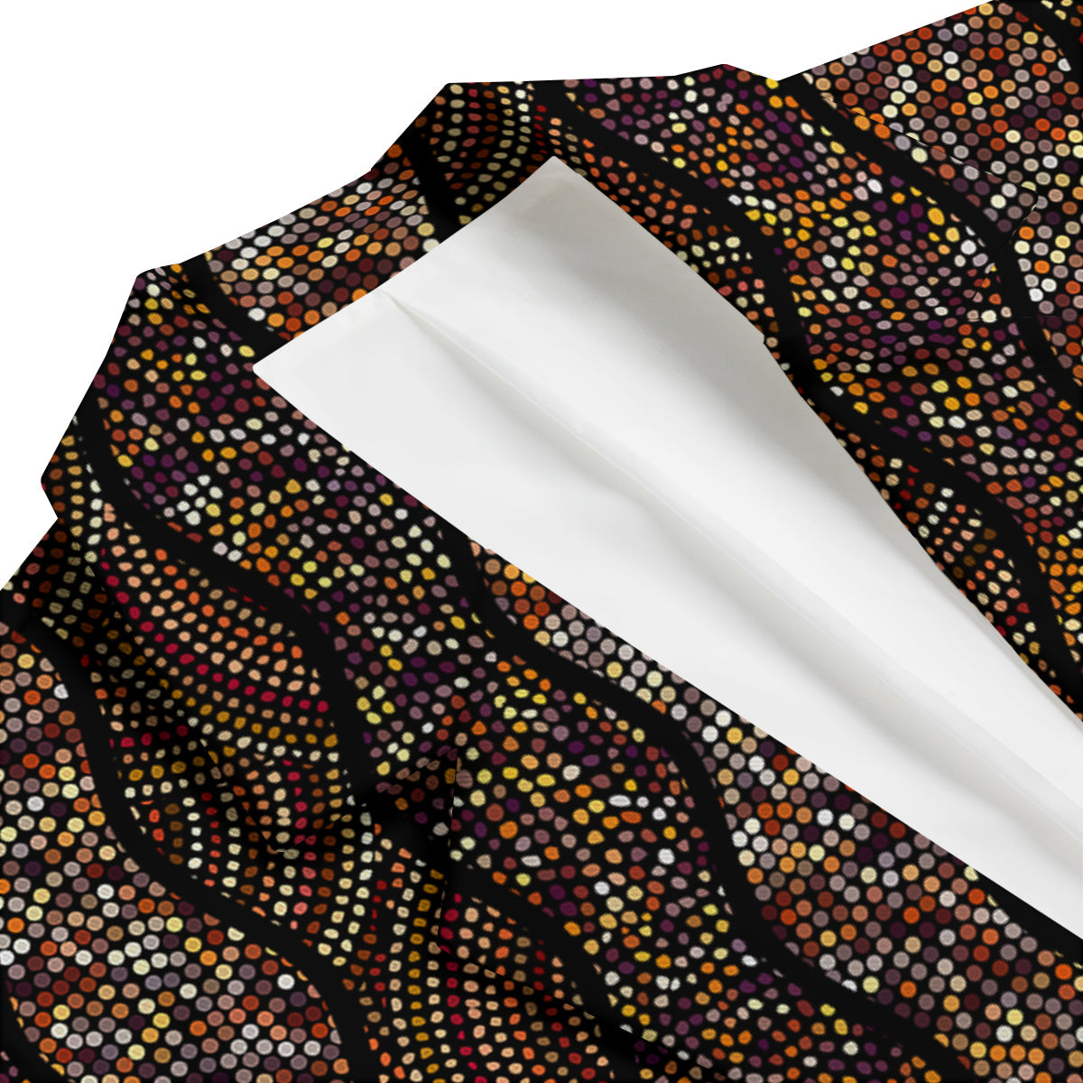 Afro African Dot Print Pattern Men's Blazer-grizzshop