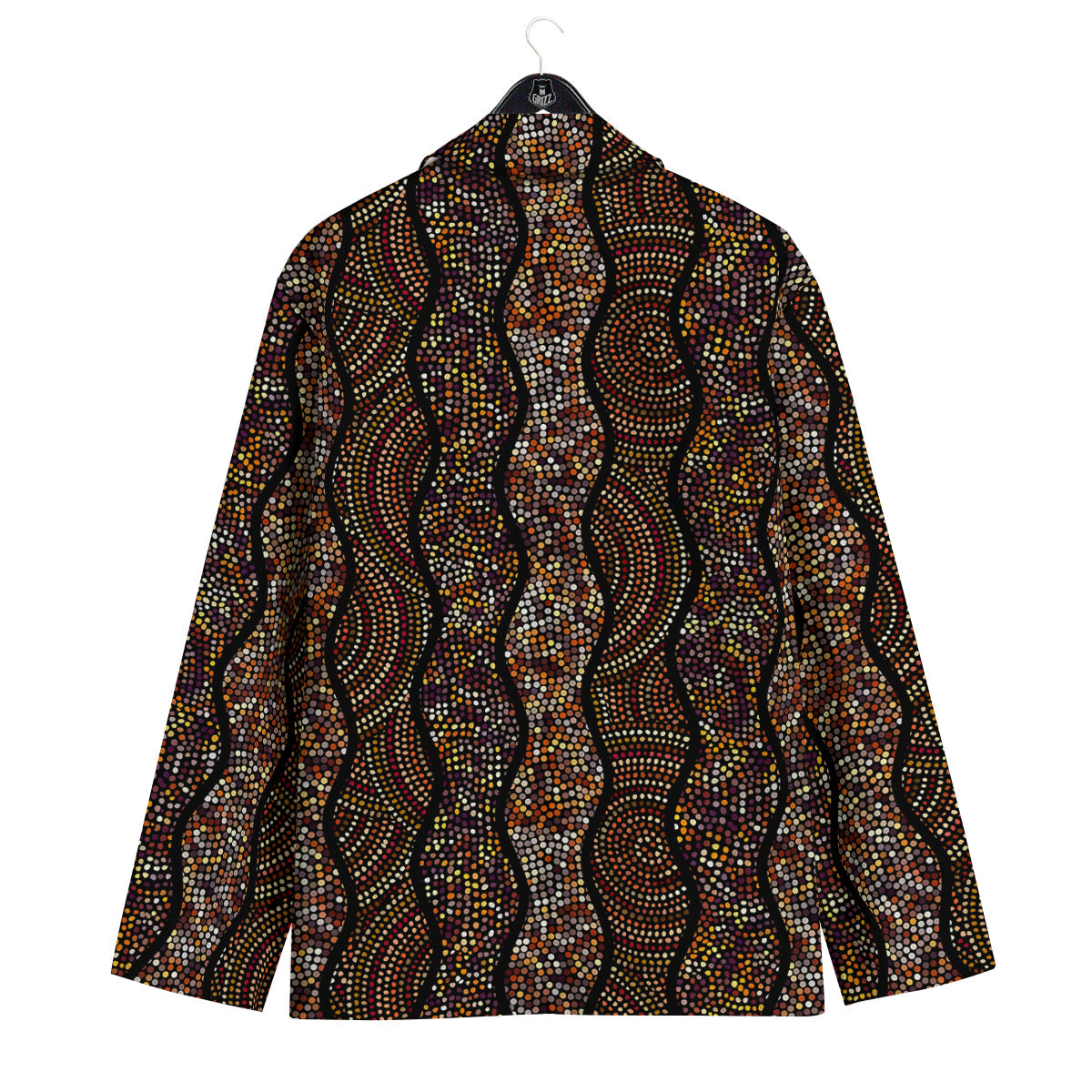 Afro African Dot Print Pattern Men's Sport Coat-grizzshop
