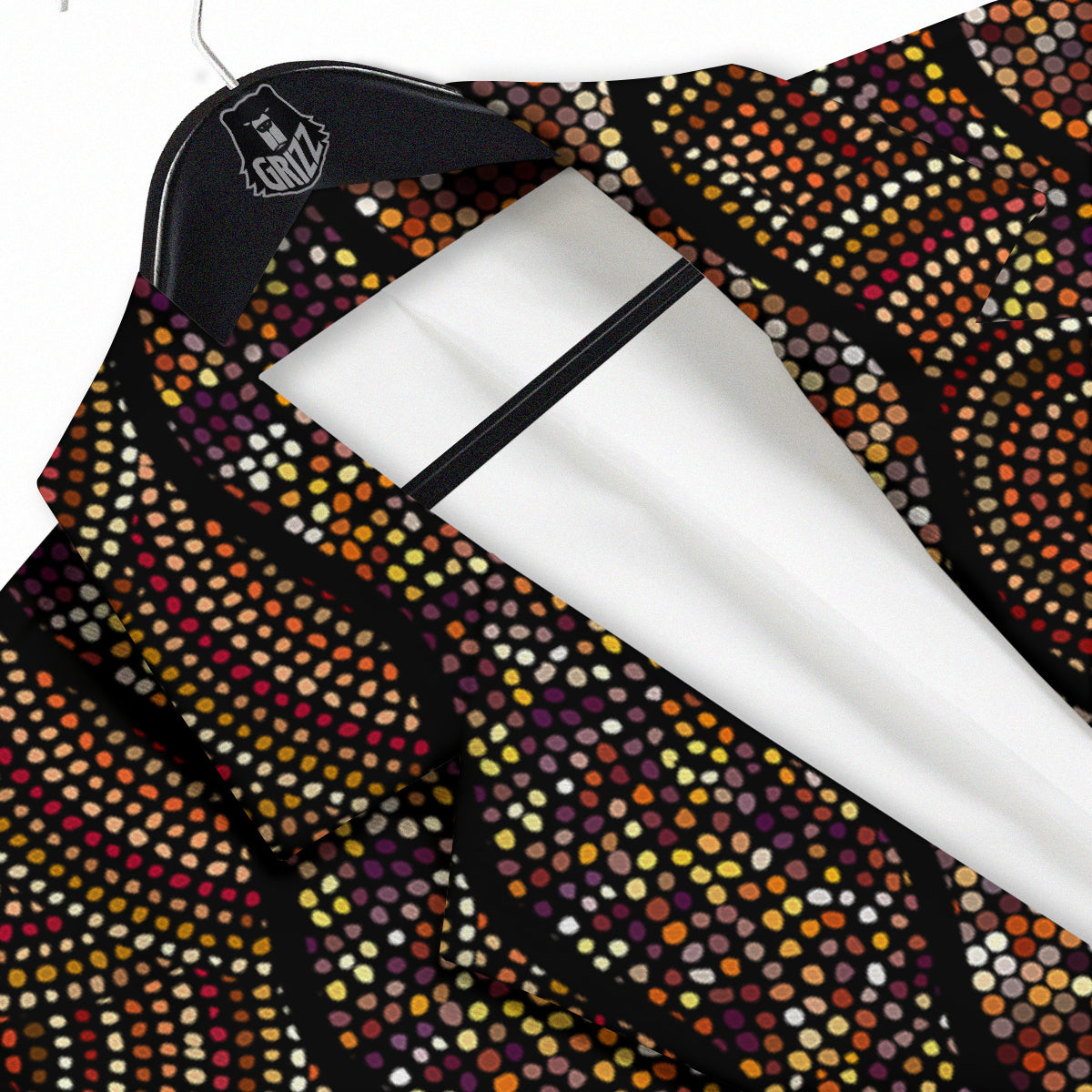 Afro African Dot Print Pattern Men's Sport Coat-grizzshop