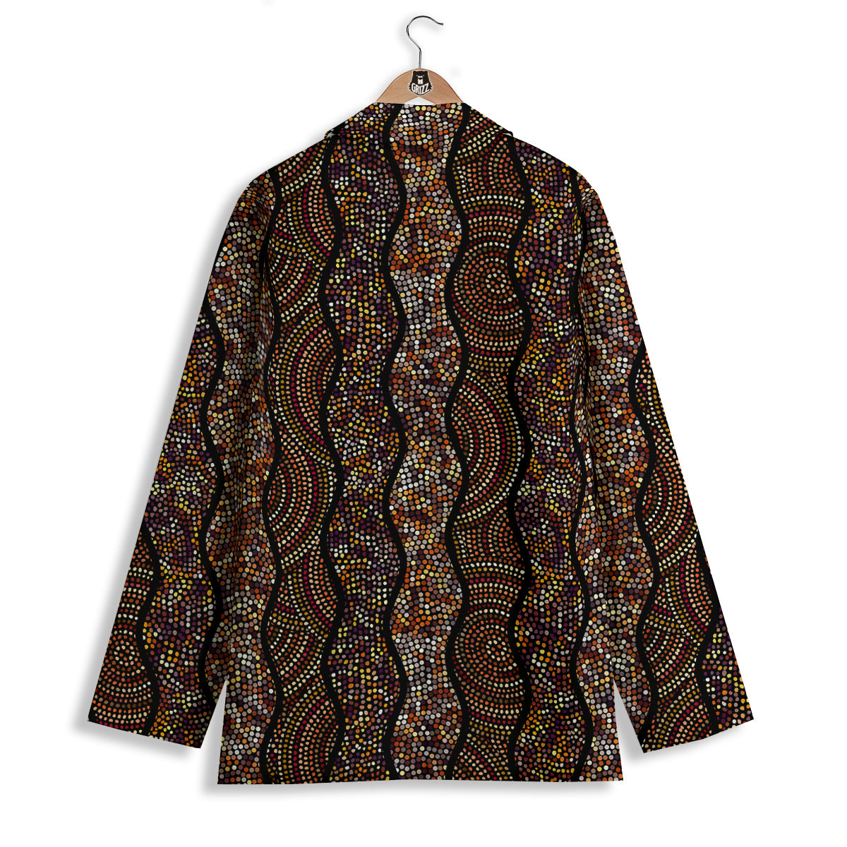 Afro African Dot Print Pattern Women's Blazer-grizzshop