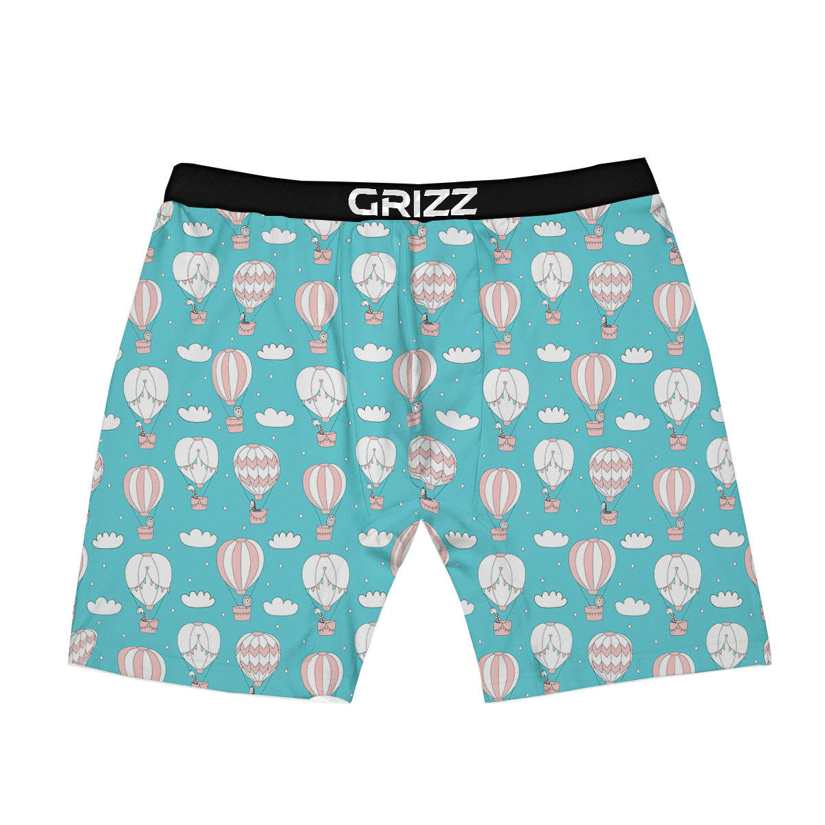 Air Balloon Cartoon Print Pattern Boxer Briefs-grizzshop