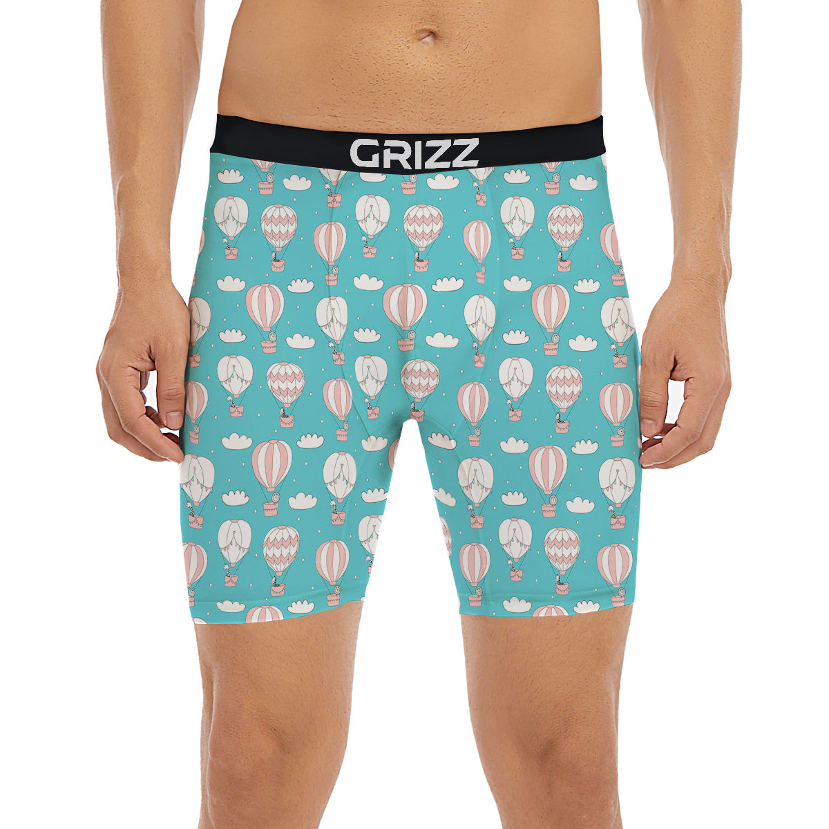 Air Balloon Cartoon Print Pattern Boxer Briefs-grizzshop