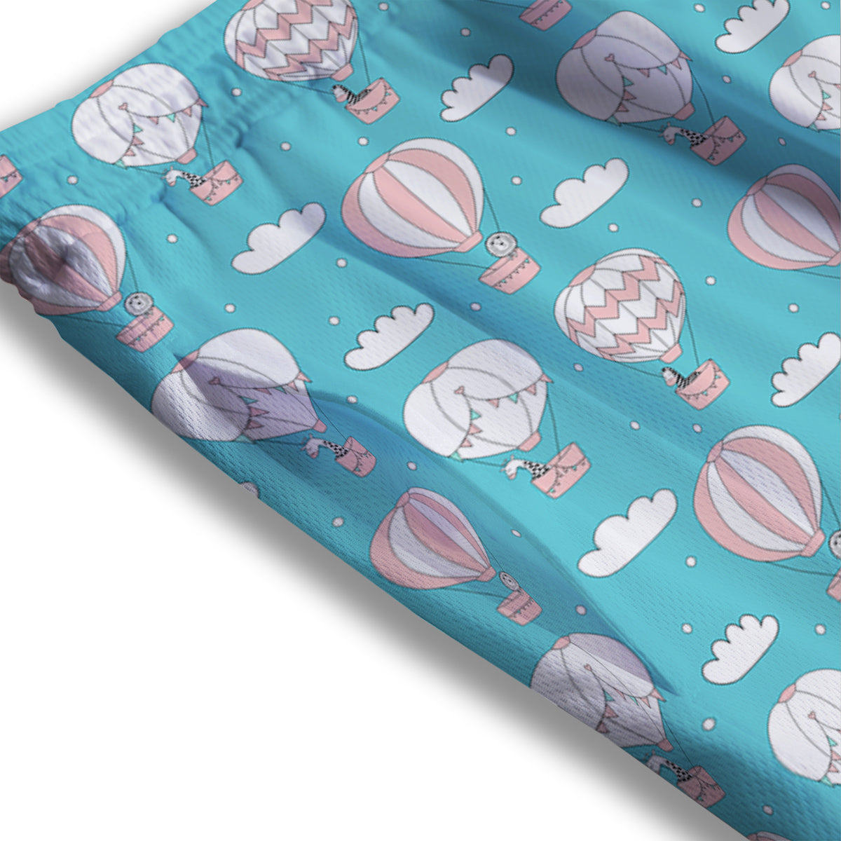 Alien Face Grey Print Pattern Mesh Shorts