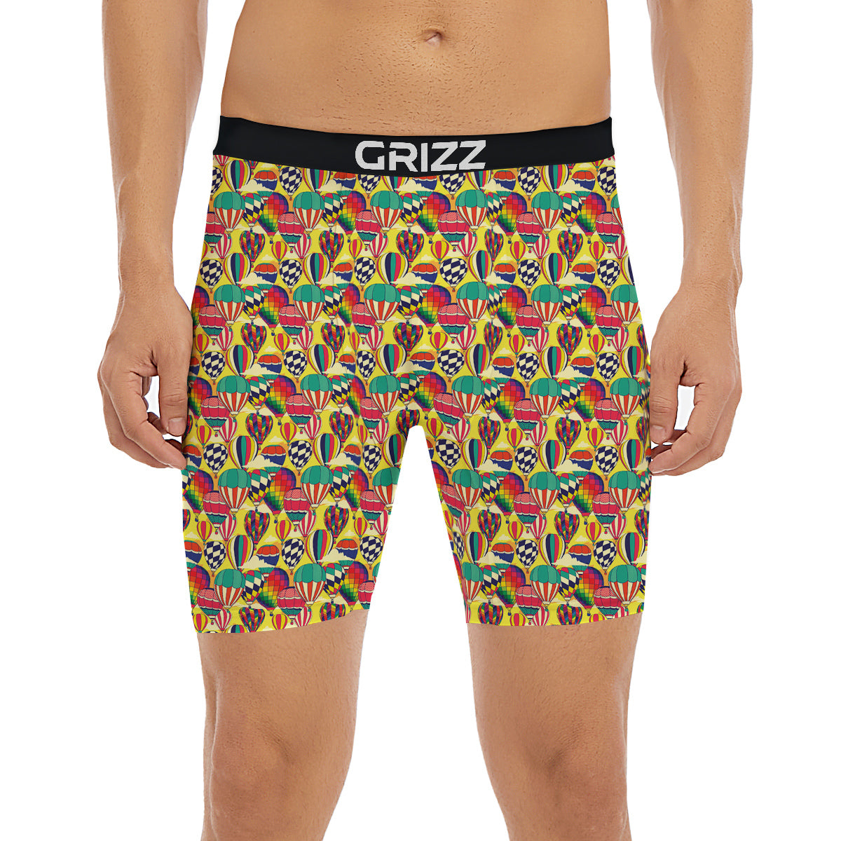 Air Balloon Colorful Print Pattern Boxer Briefs-grizzshop