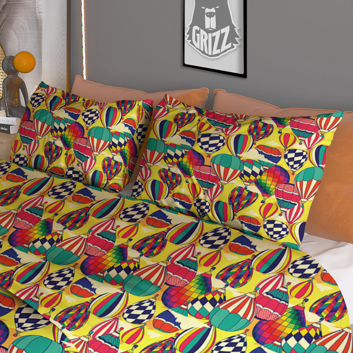 Alien Grey Striped Print Pattern Duvet Cover Bedding Set