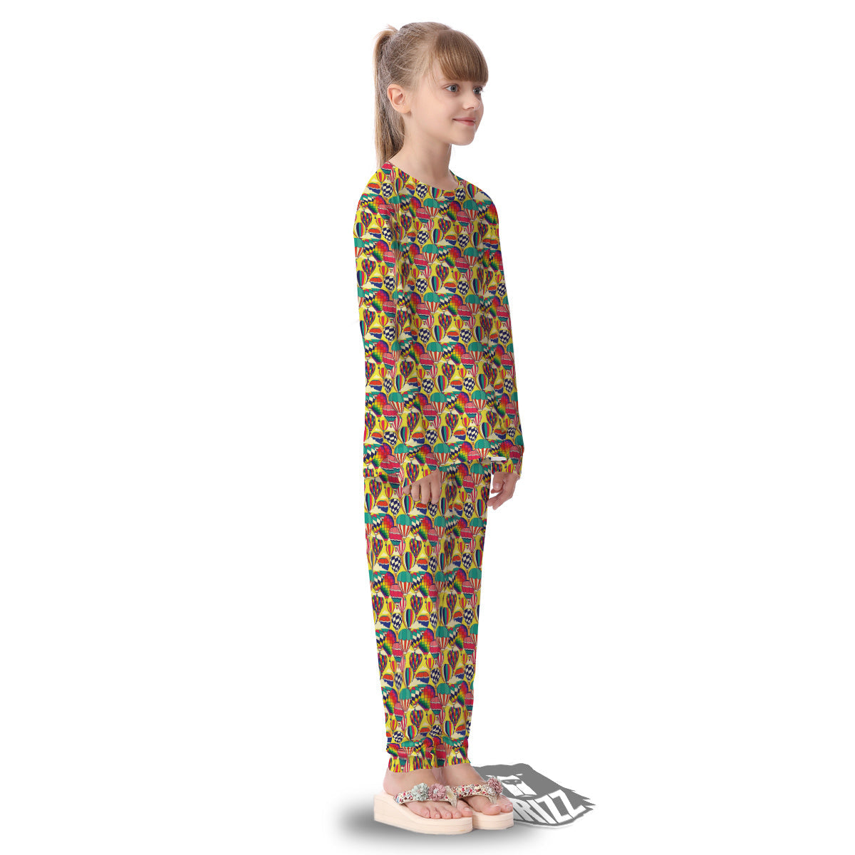 Air Balloon Colorful Print Pattern Kid's Pajamas-grizzshop