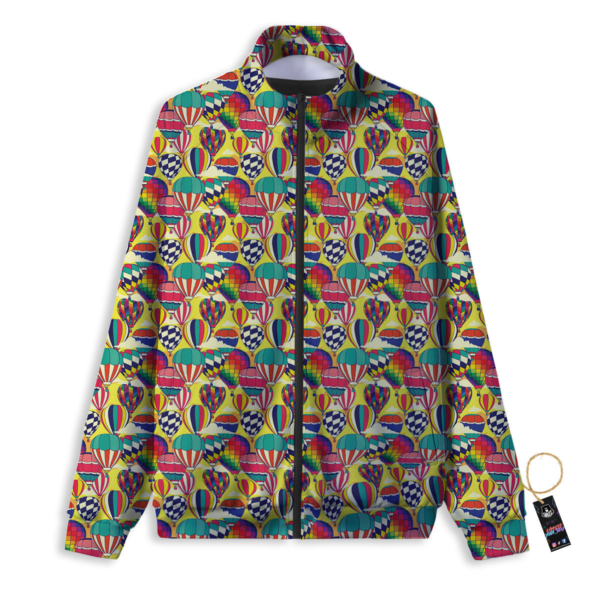 Air Balloon Colorful Print Pattern Track Jacket-grizzshop