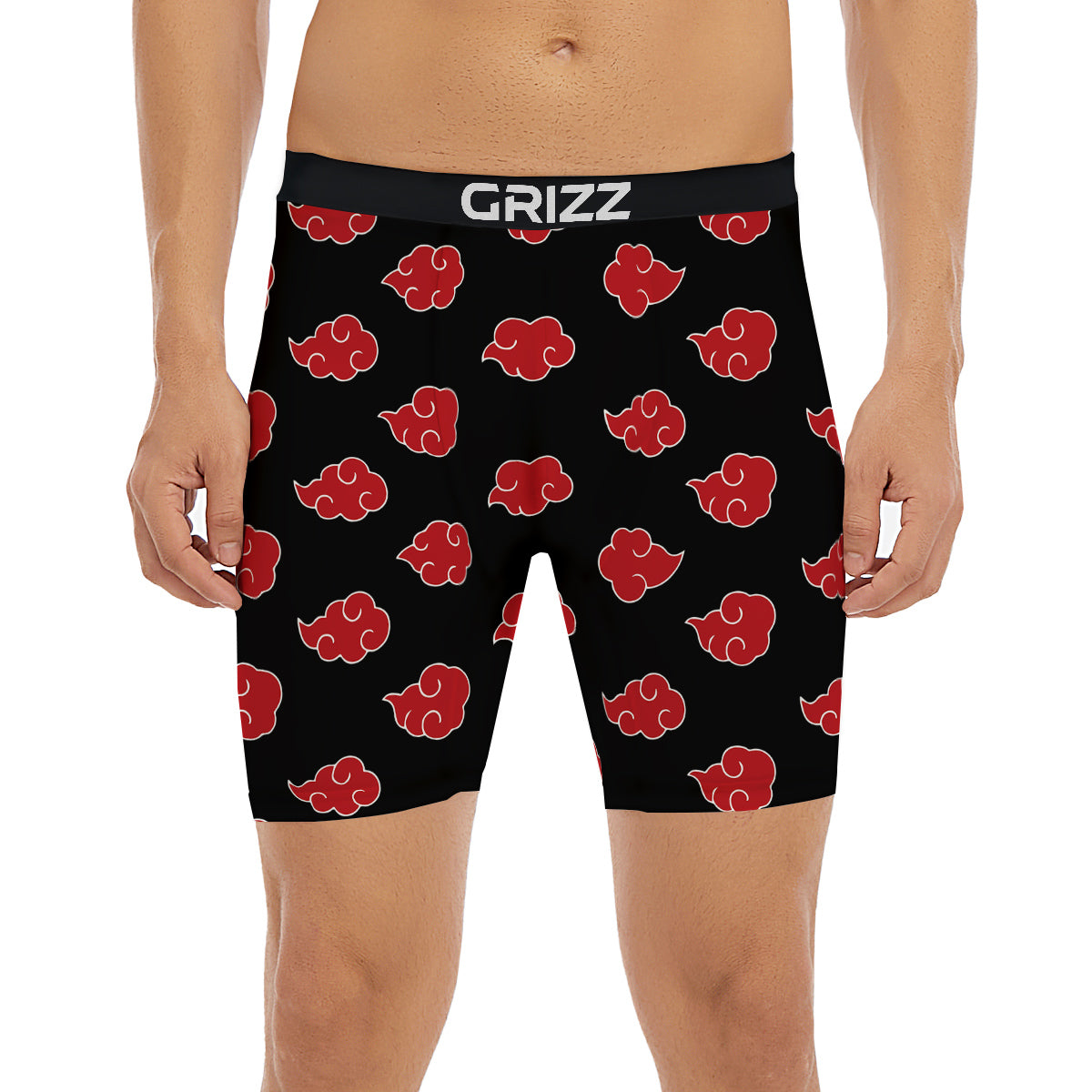 Akatsuki Print Pattern Boxer Briefs-grizzshop