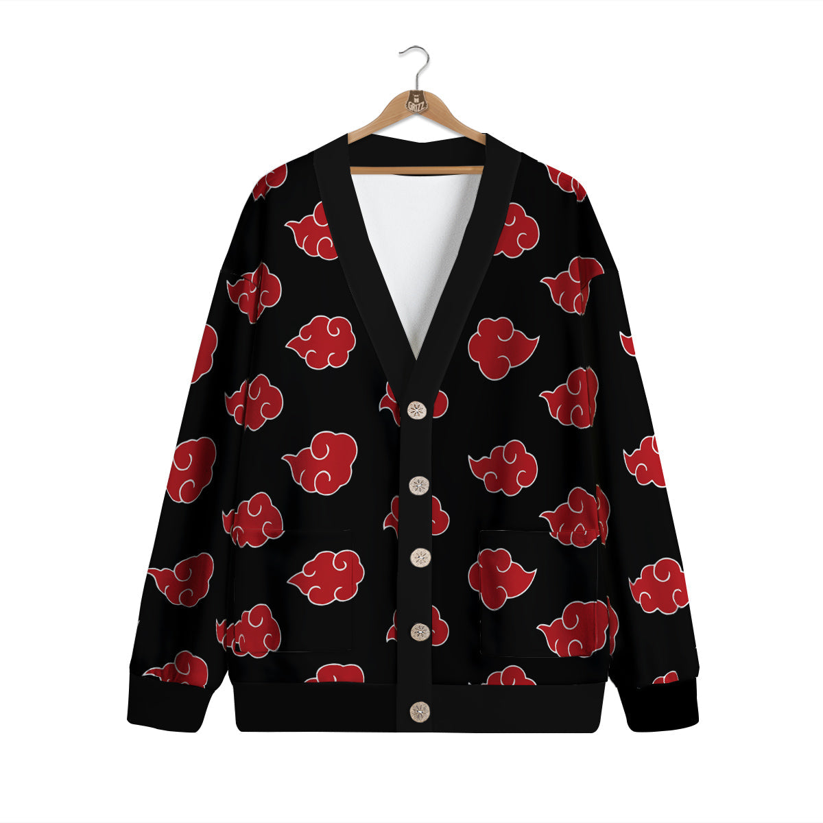 Akatsuki Print Pattern Cardigan-grizzshop